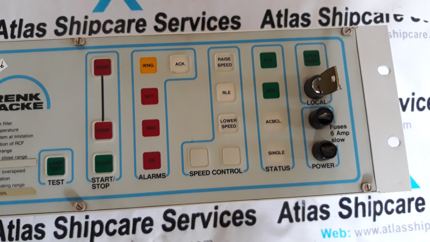 RENK SHAFT GENERATOR RCF CONTROL PANEL