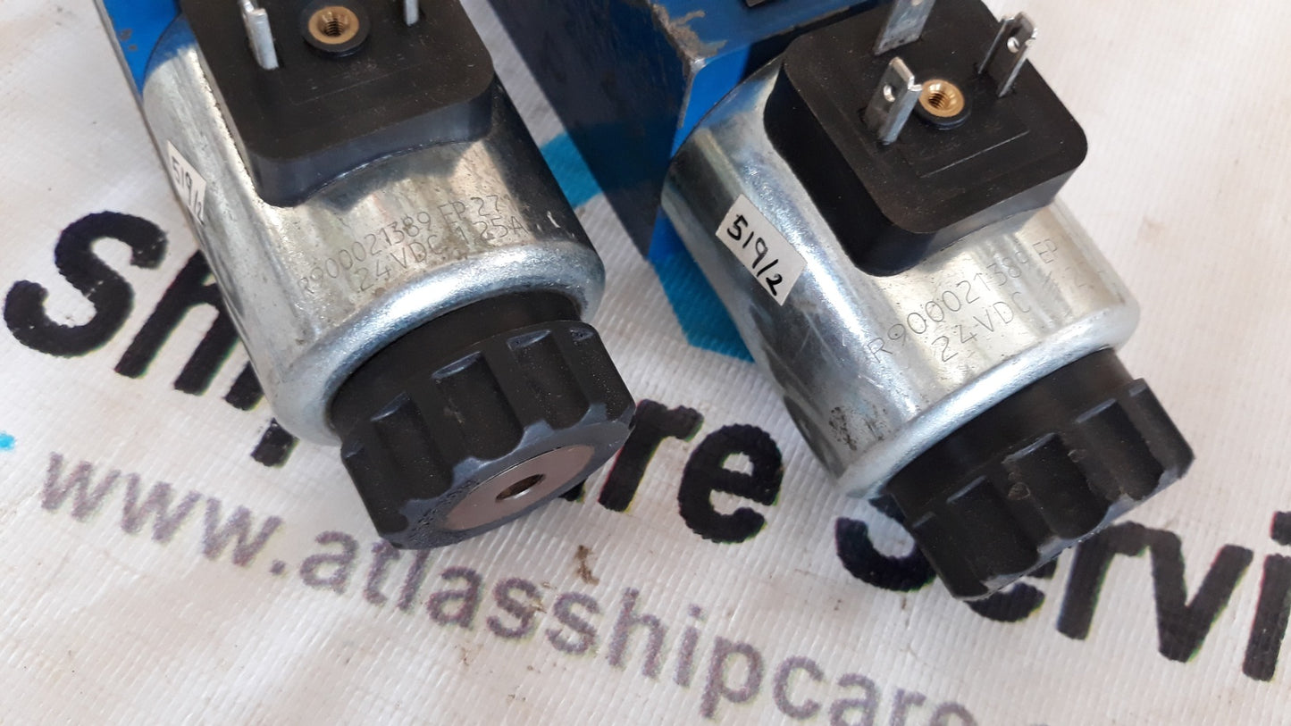 REXROTH HYDRAULICS 4WE 6JB62/EG24N9K4 S0945 SOLENOID OPERATED DIRECTIONAL VALVE