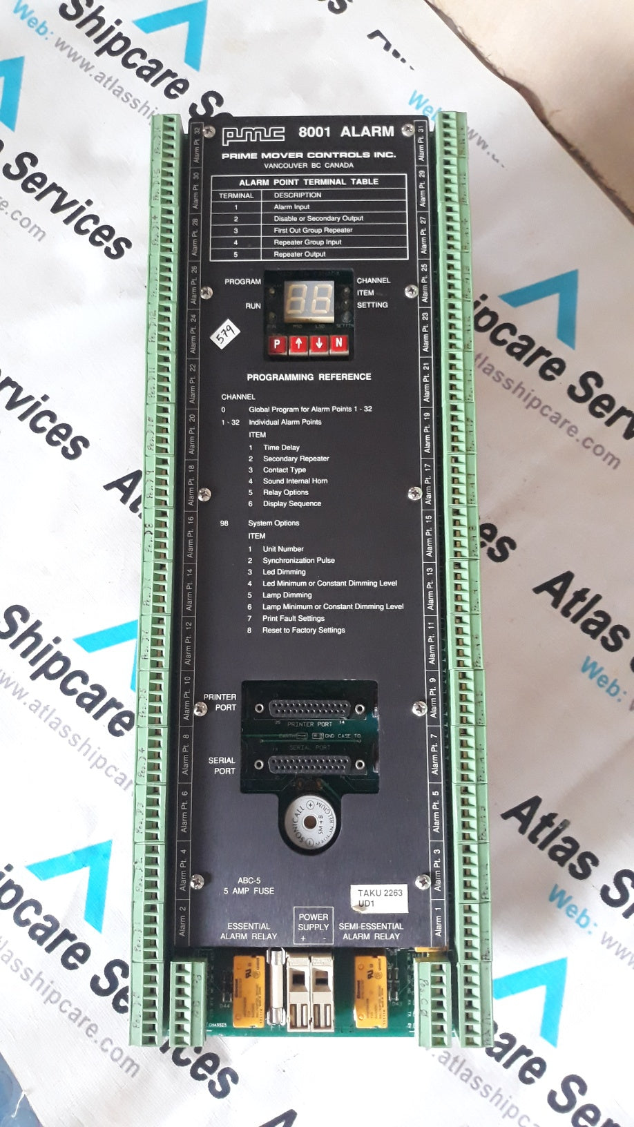 PMC 8001 ALARM ANNUCIATOR