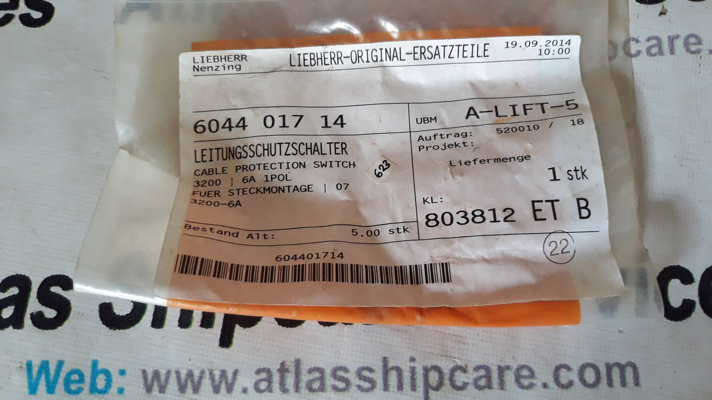 LIEBHERR CABLE PROTECTION SWITCH 604401714