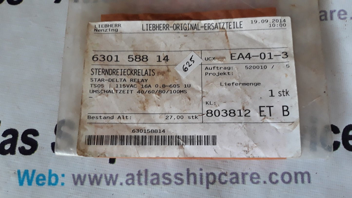 LIEBHERR STAR DELTA RELAY 630158814