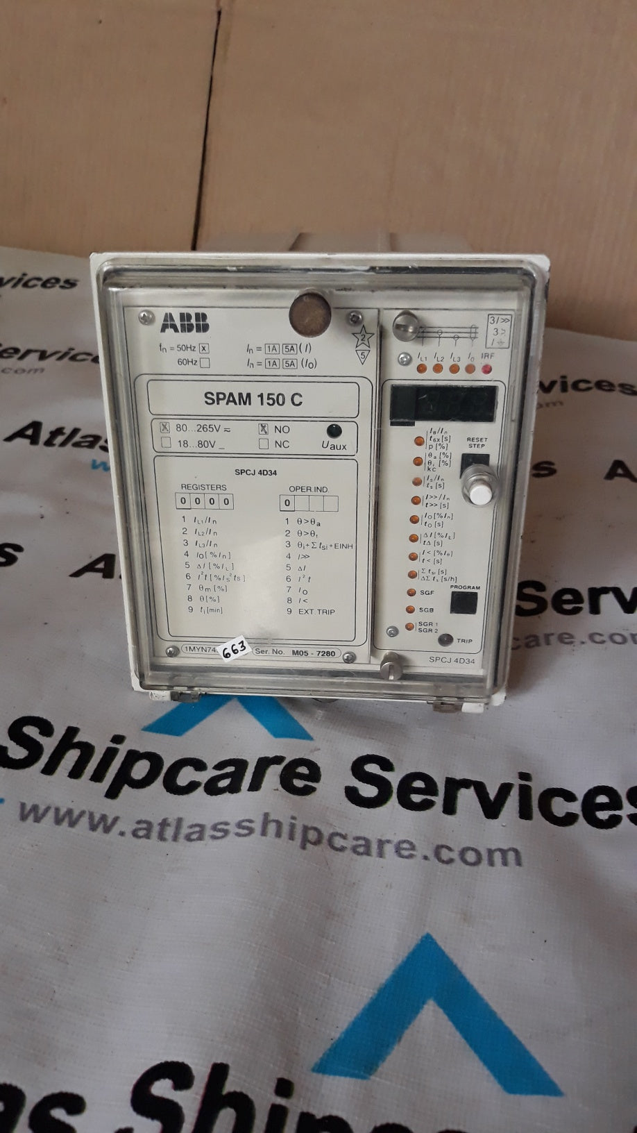 ABB SPAM 150C MOTOR PROTECTION RELAY