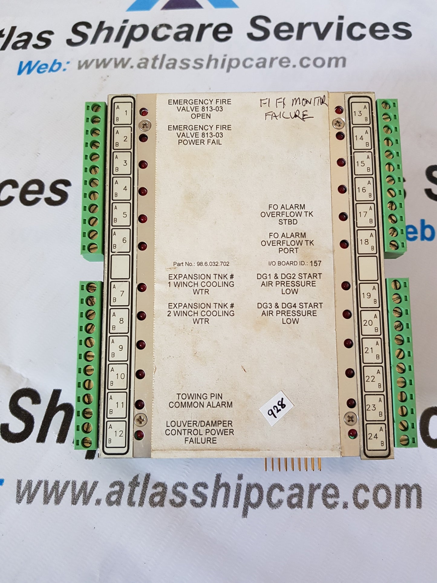 PRAXIS AUTOMATION I/O BOARD 98.6.032.702