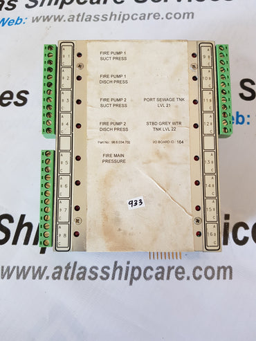 PRAXIS AUTOMATION I/O FIRE MAIN PRESSURE BOARD