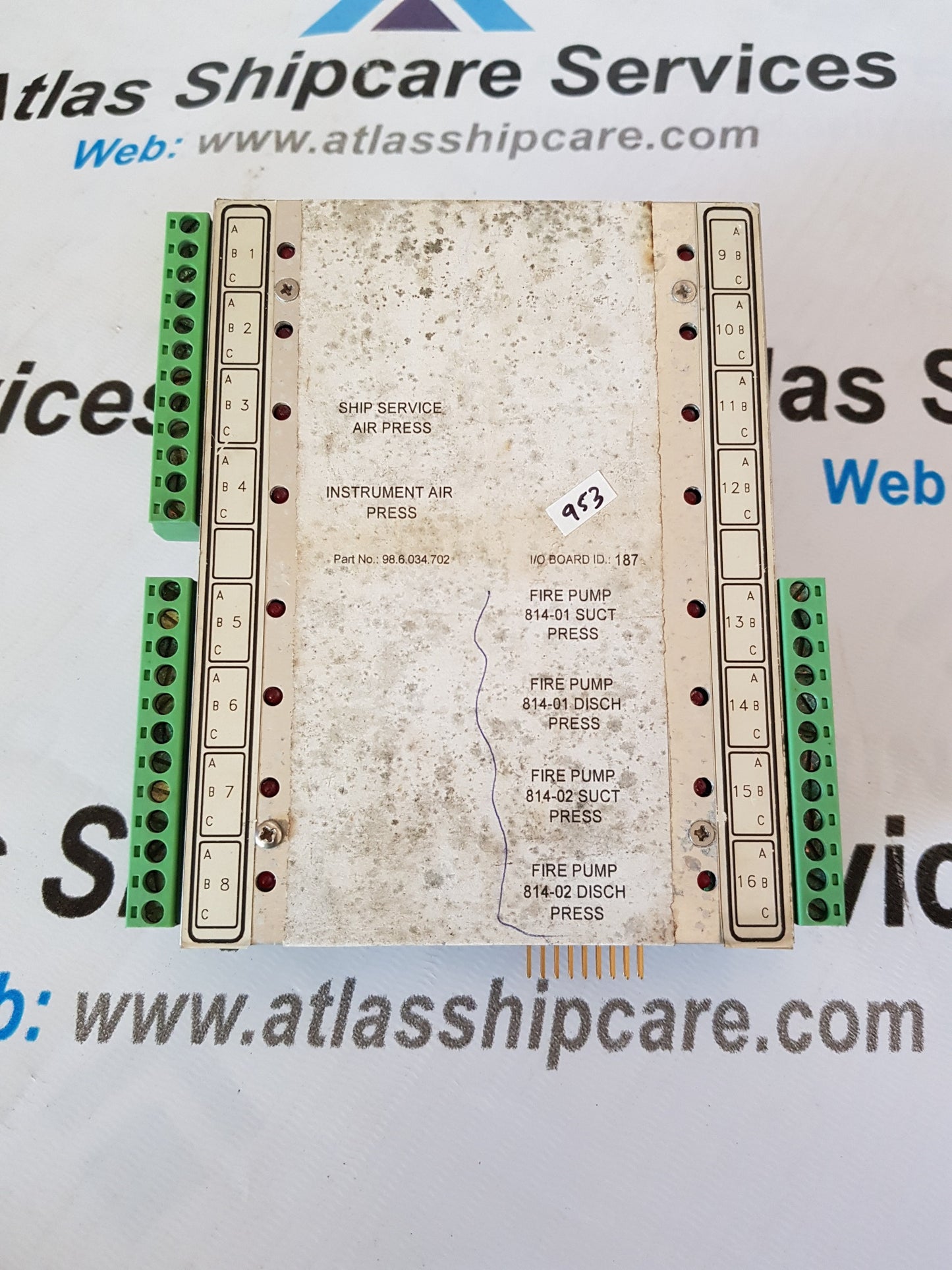 PRAXIS AUTOMATION I/O BOARD 98.6.034.702