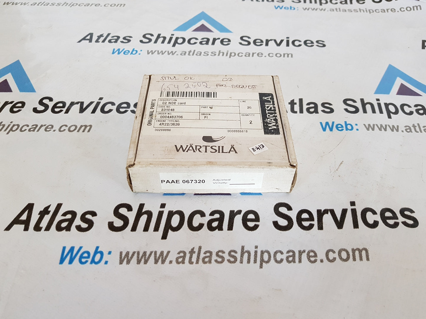 WARTSILA C2 NDE CARD 2223B001200