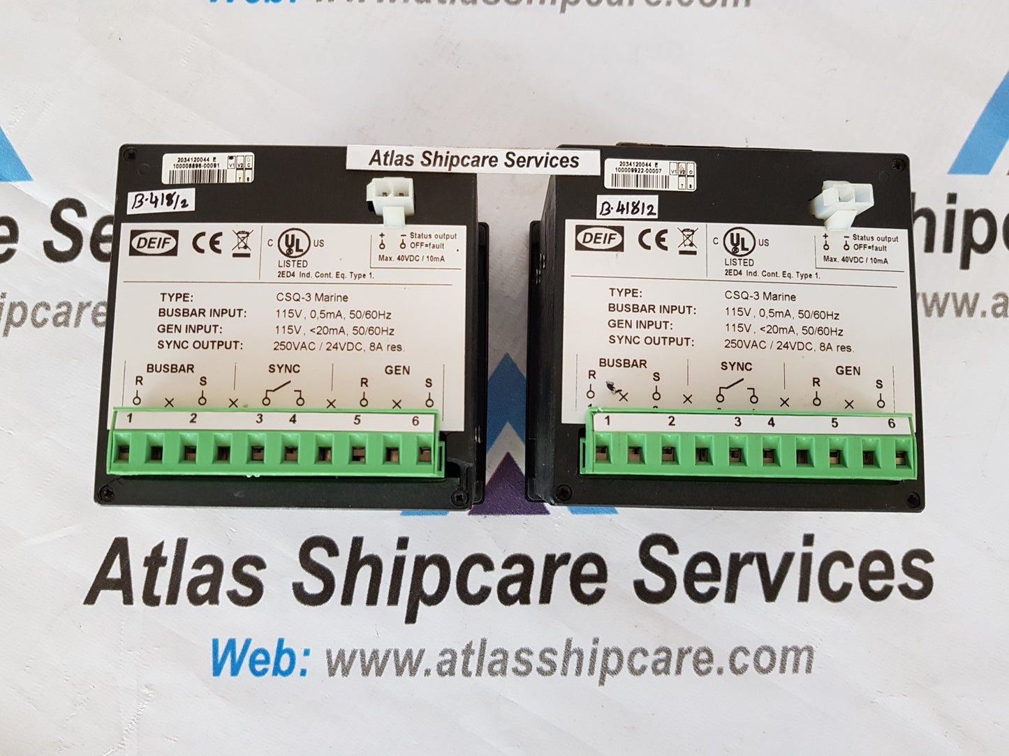 DEIF SYNCHRONIZE CSQ-3 MARINE RELAY