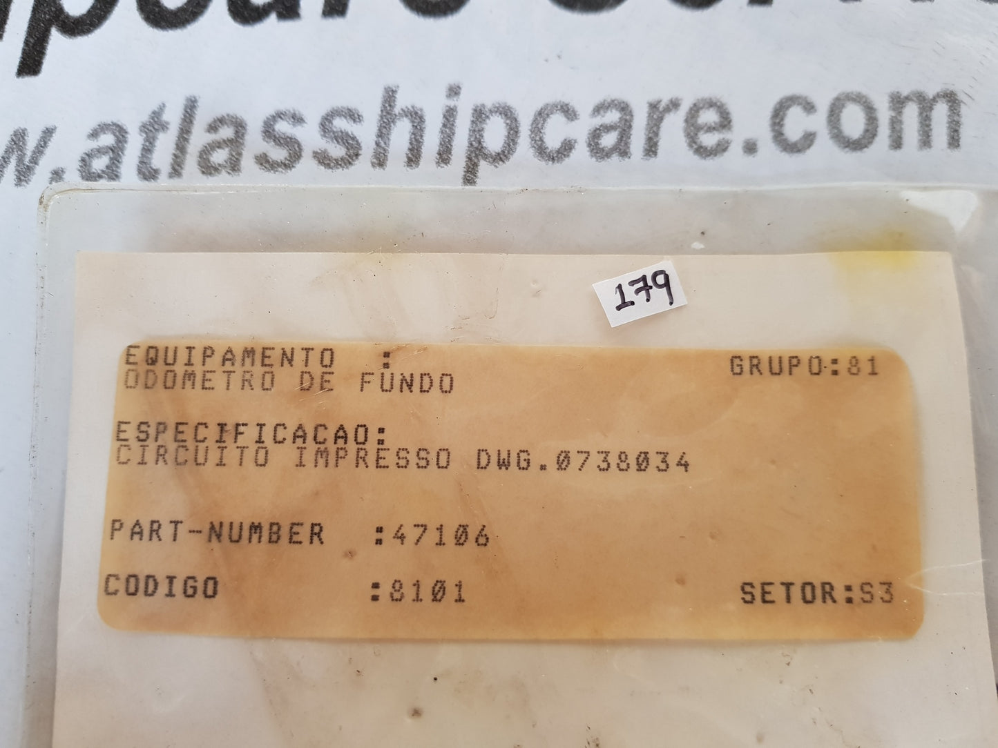 ODOMETRO DE FUNDO P/N 47106
