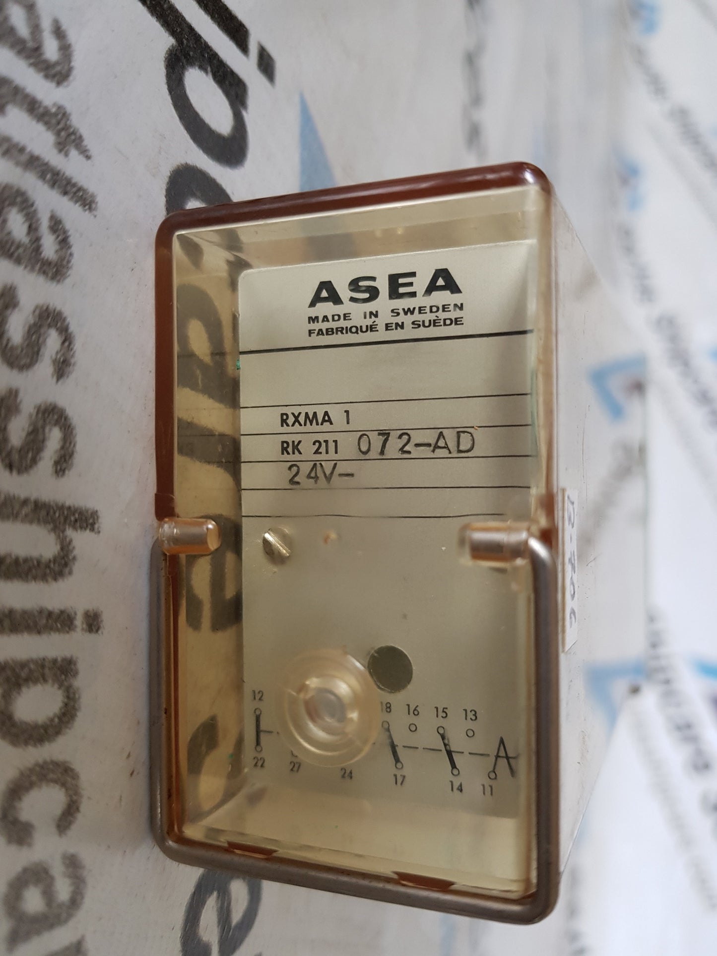 ASEA RXMA 1 RK 211 072-AD RELAY AUXILIARY 24V