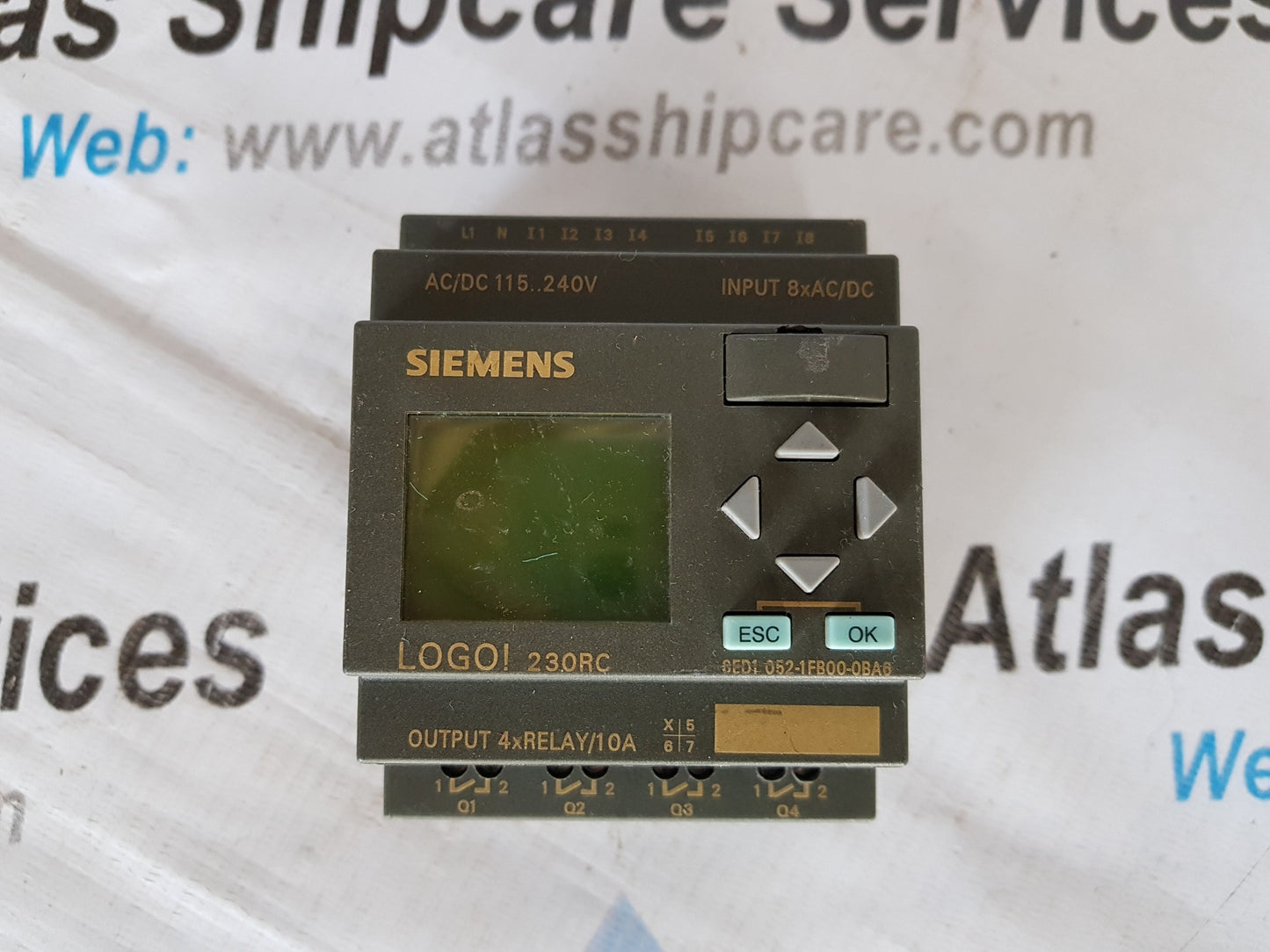 SIEMENS LOGO! 230RC 6ED1 052-1FB00-0BA6 LOGIC MODULE