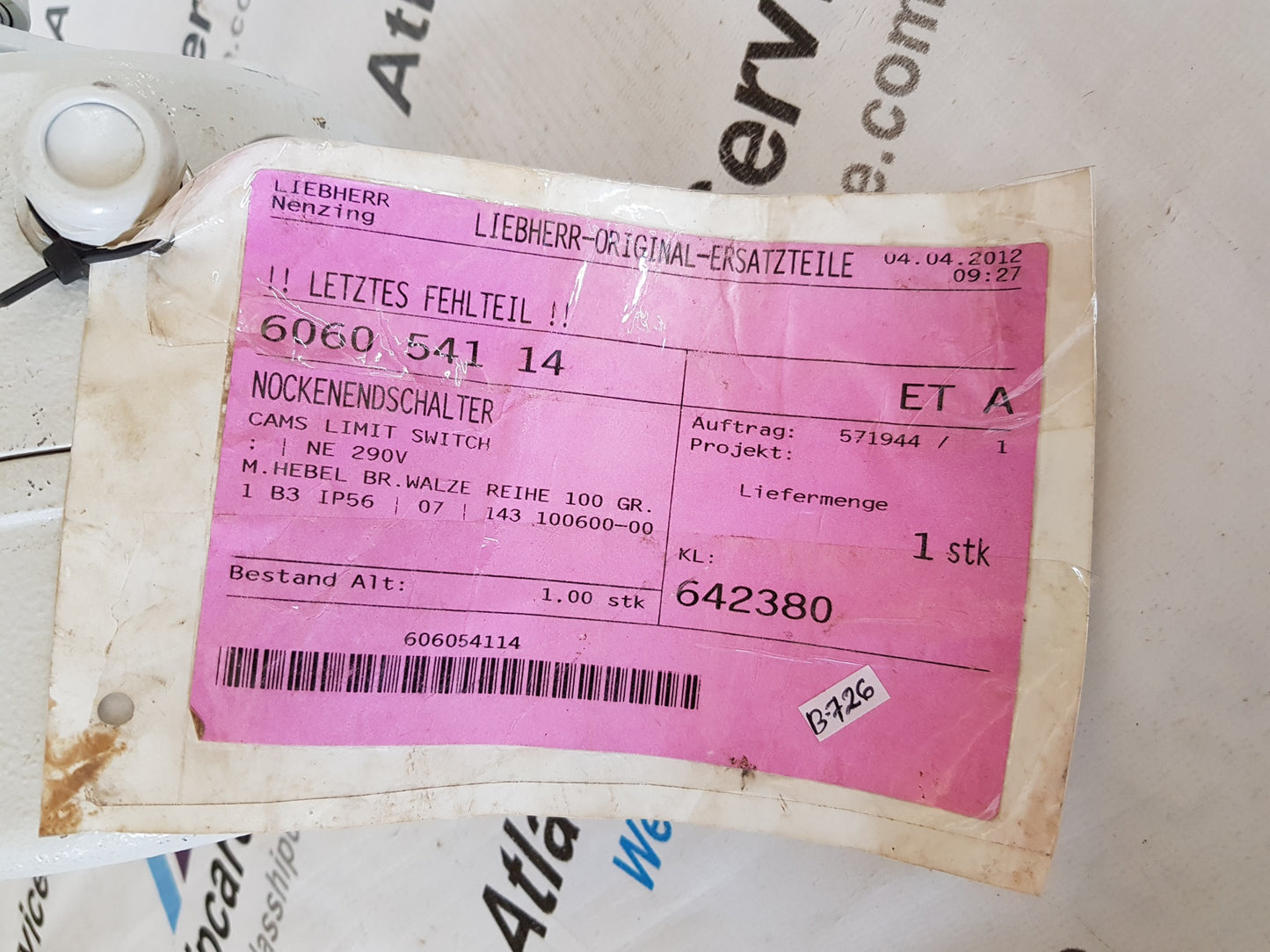 LIEBHERR CAMS LIMIT SWITCH 606054114