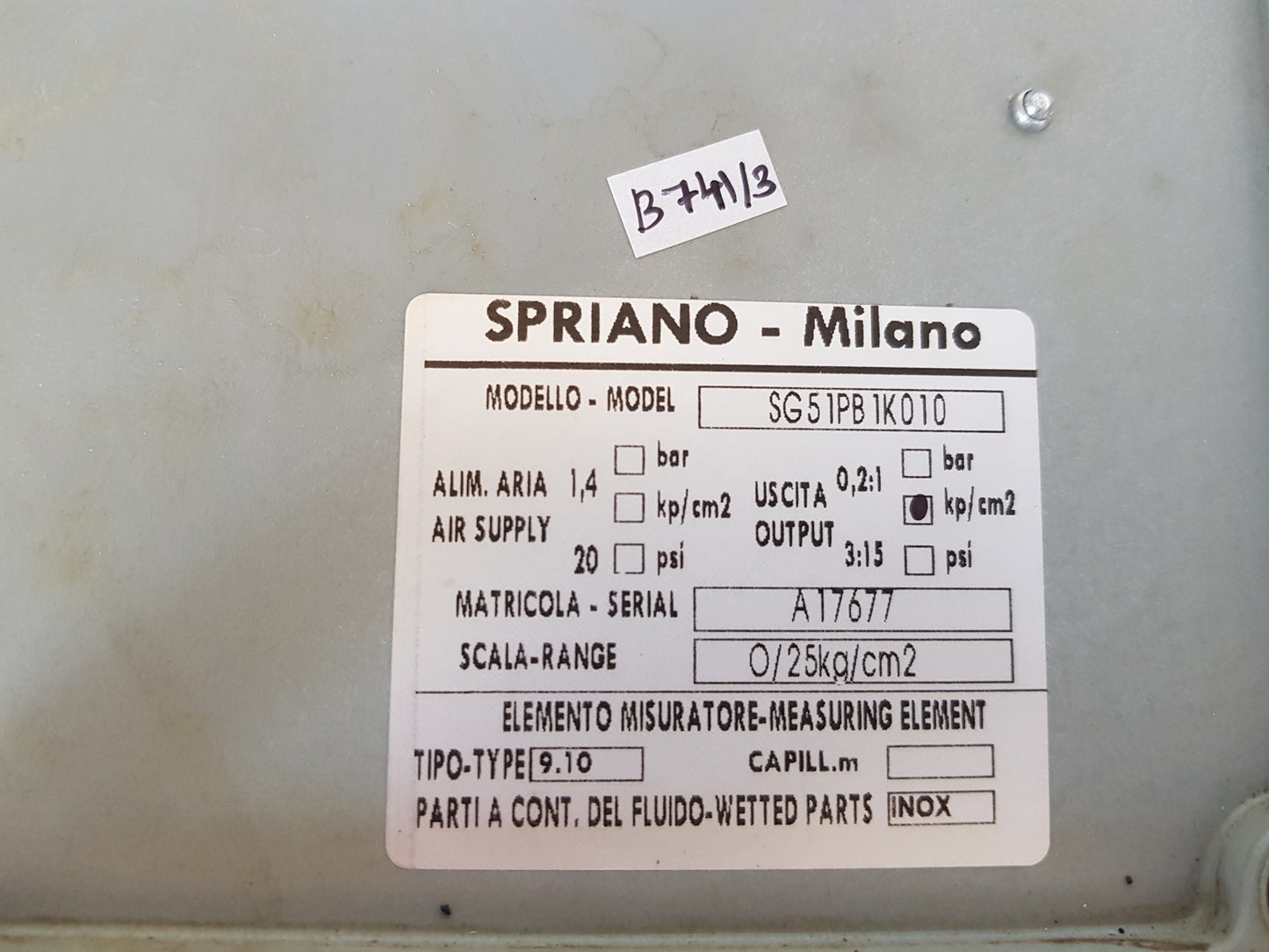 SPRIANO TRANSMITTER SG51PB1K010