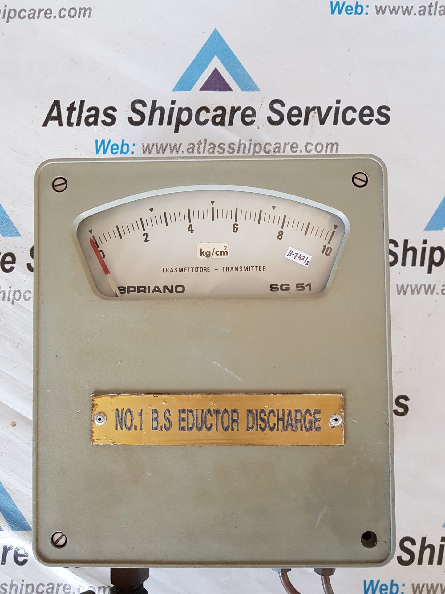 SPRIANO PNEUMATIC INDICATING SG 51 RECEIVER CONTROLLER
