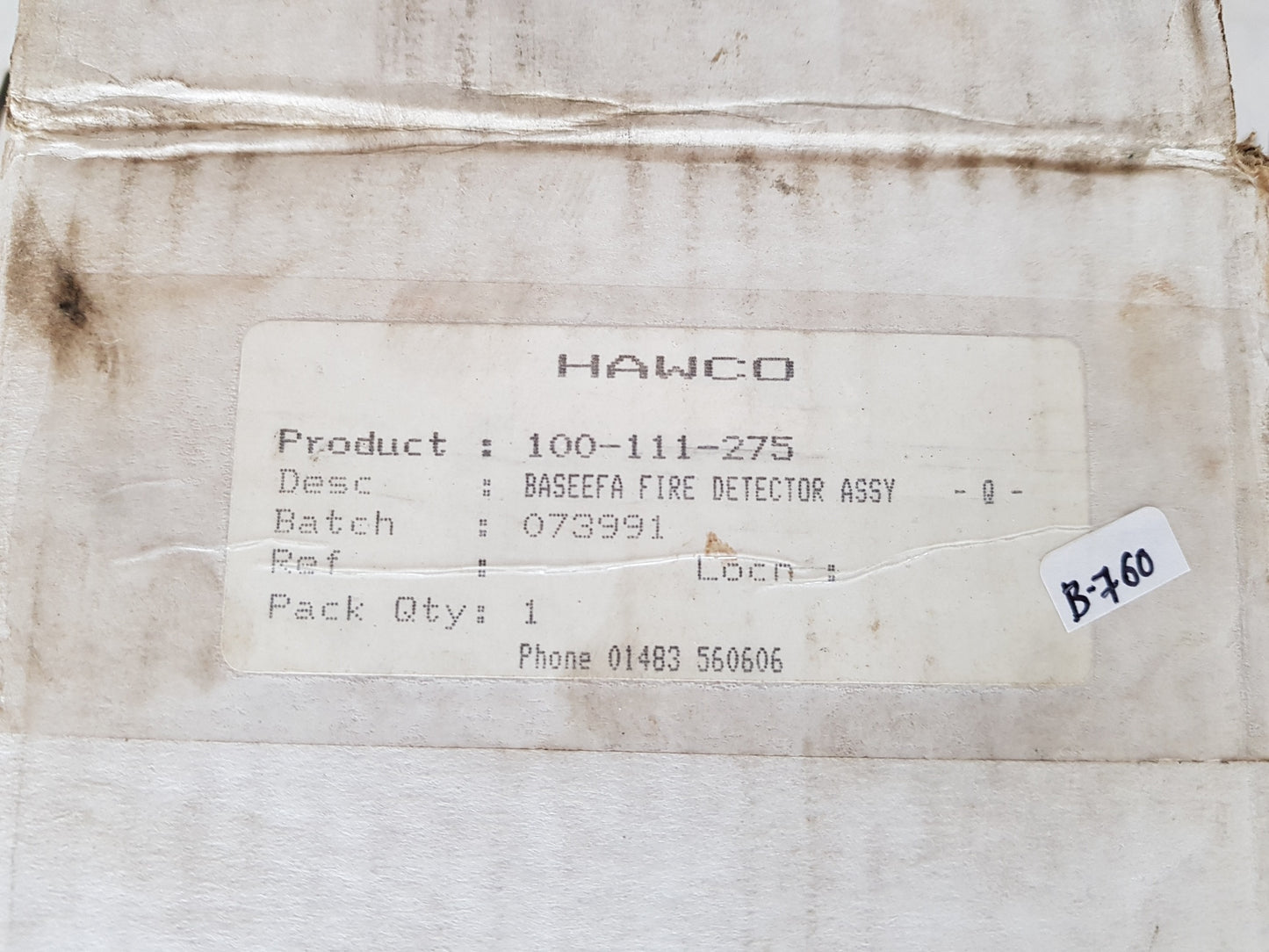 HAWCO FIRE DETECTION SYSTEMS 27121-20