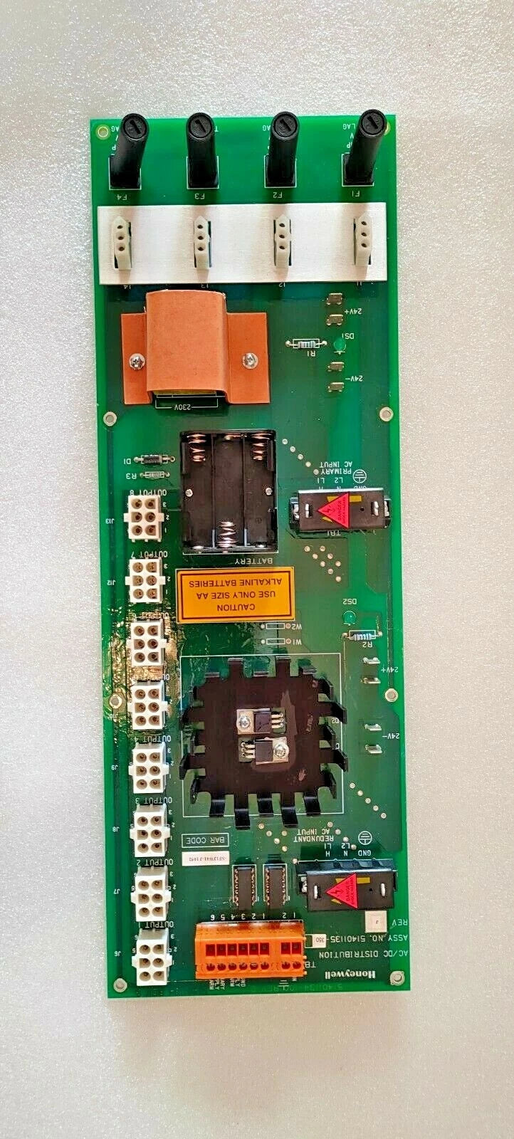 Honeywell 51401135-350 Ac/Dc Distribution Power Supply Board Pm10-p8-230Vac