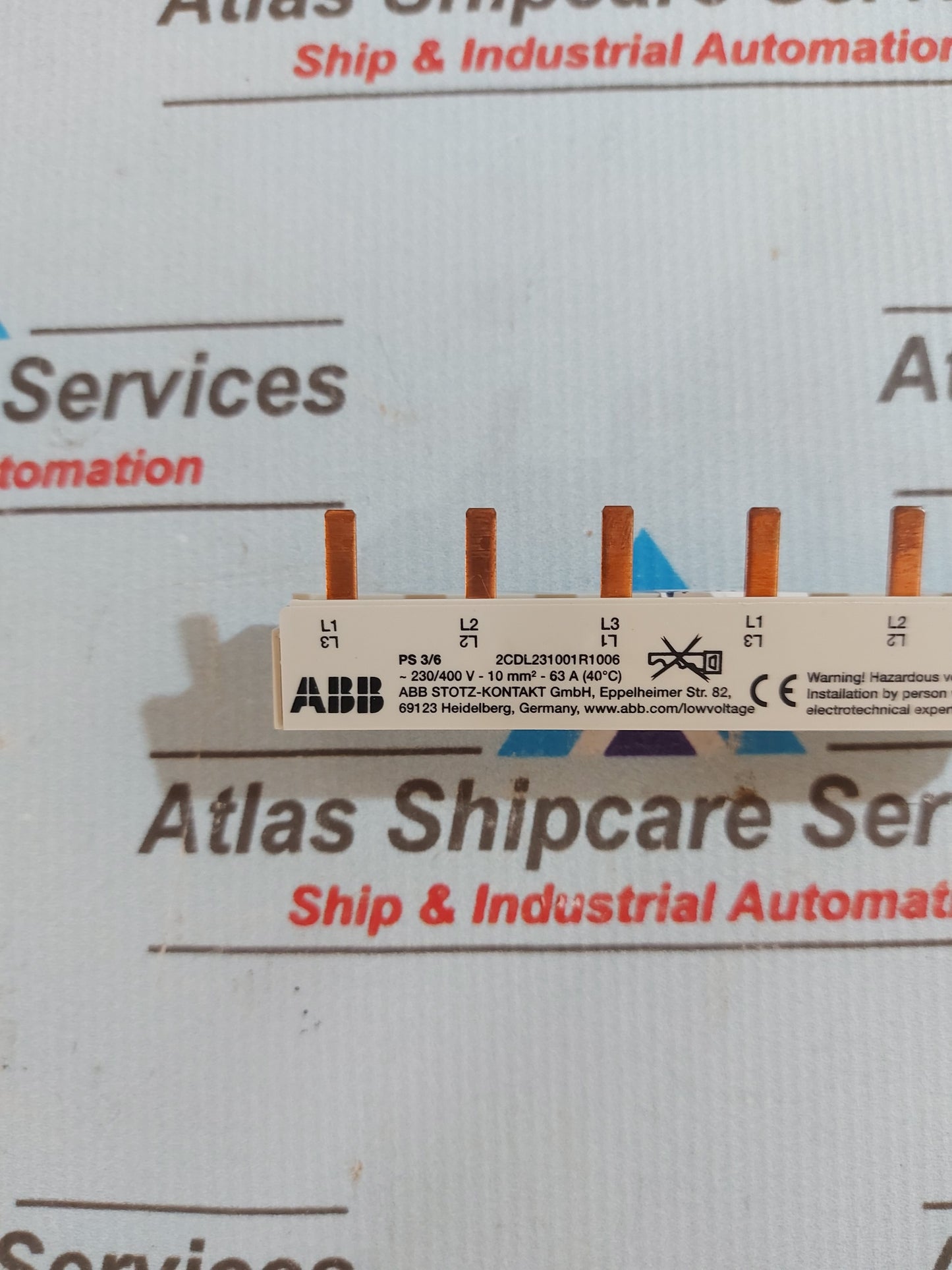 ABB 2CDL231001R1006 PS 3/6 RANGE BUSBAR
