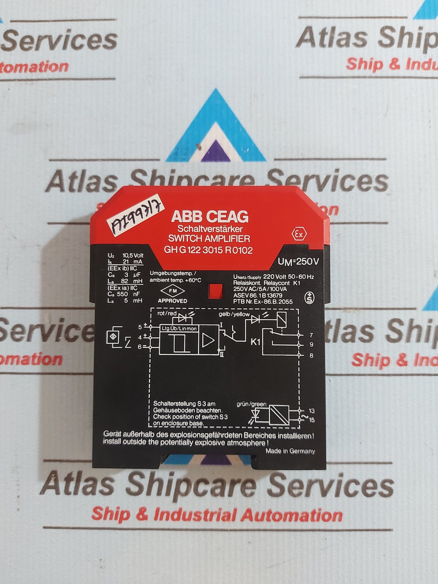 ABB CEAG GH G 122 3015 R 0102 SWITCH AMPLIFIER