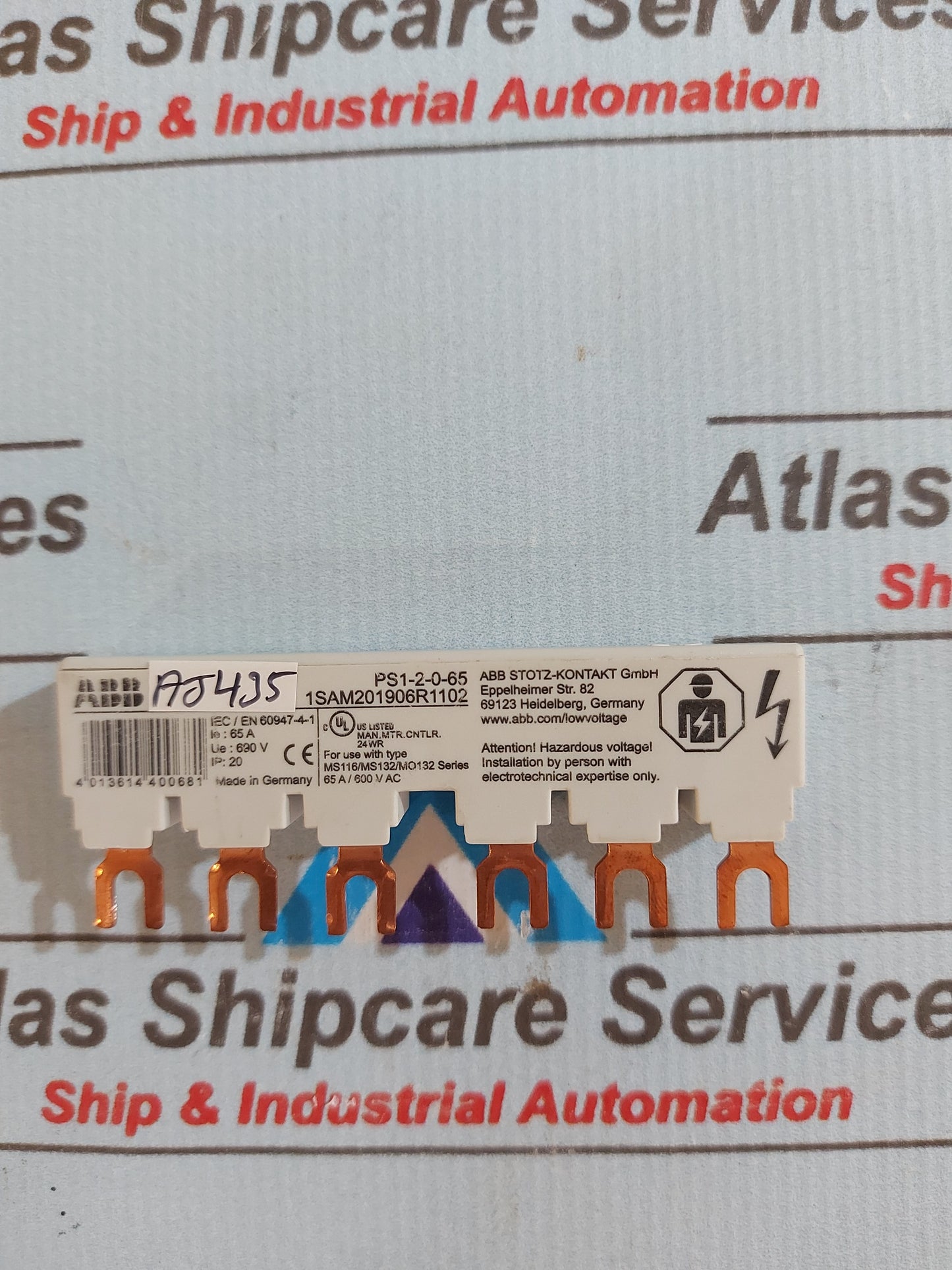 ABB PS1-2-0-65 3-PHASE BUSBAR