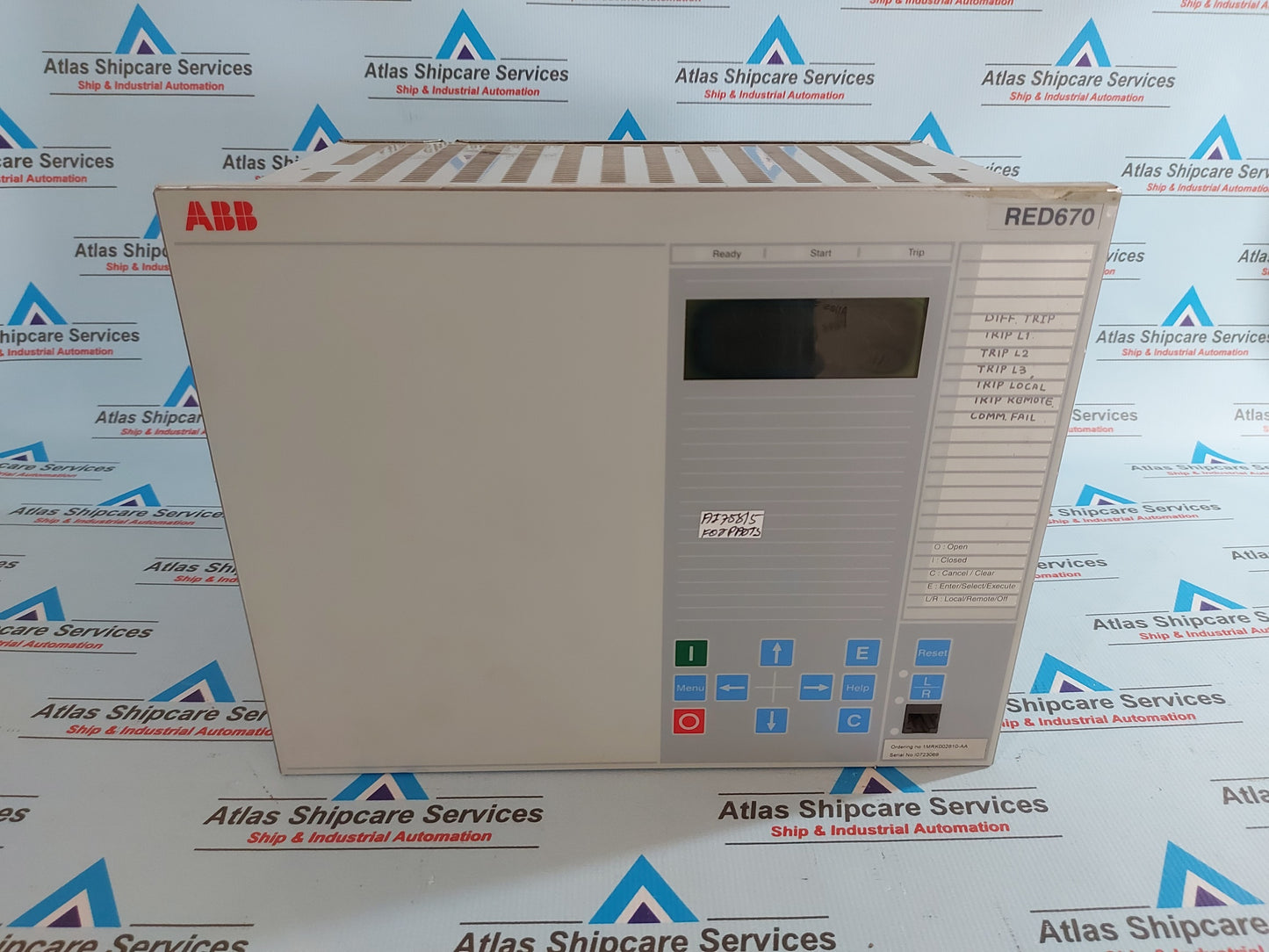 ABB RED670 LINE DIFFERENTIAL PROTECTION IED 1MRK002810-AA