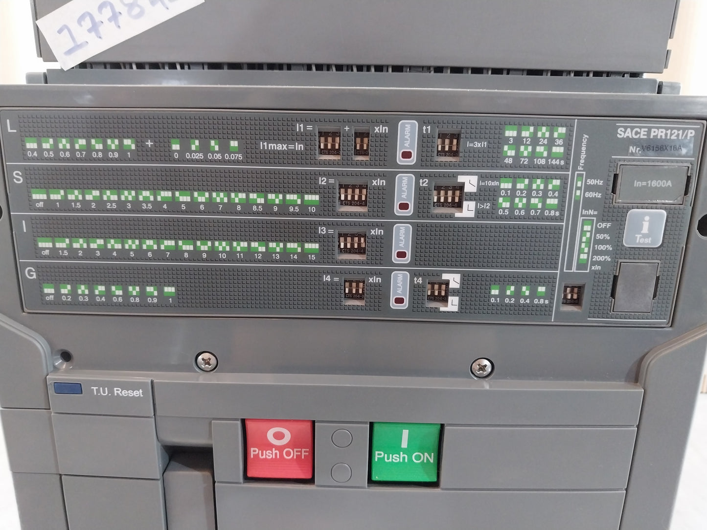 ABB SACE E1N 16 EMAX CIRCUIT BRAKER 1600A 690V SACE PR121/P