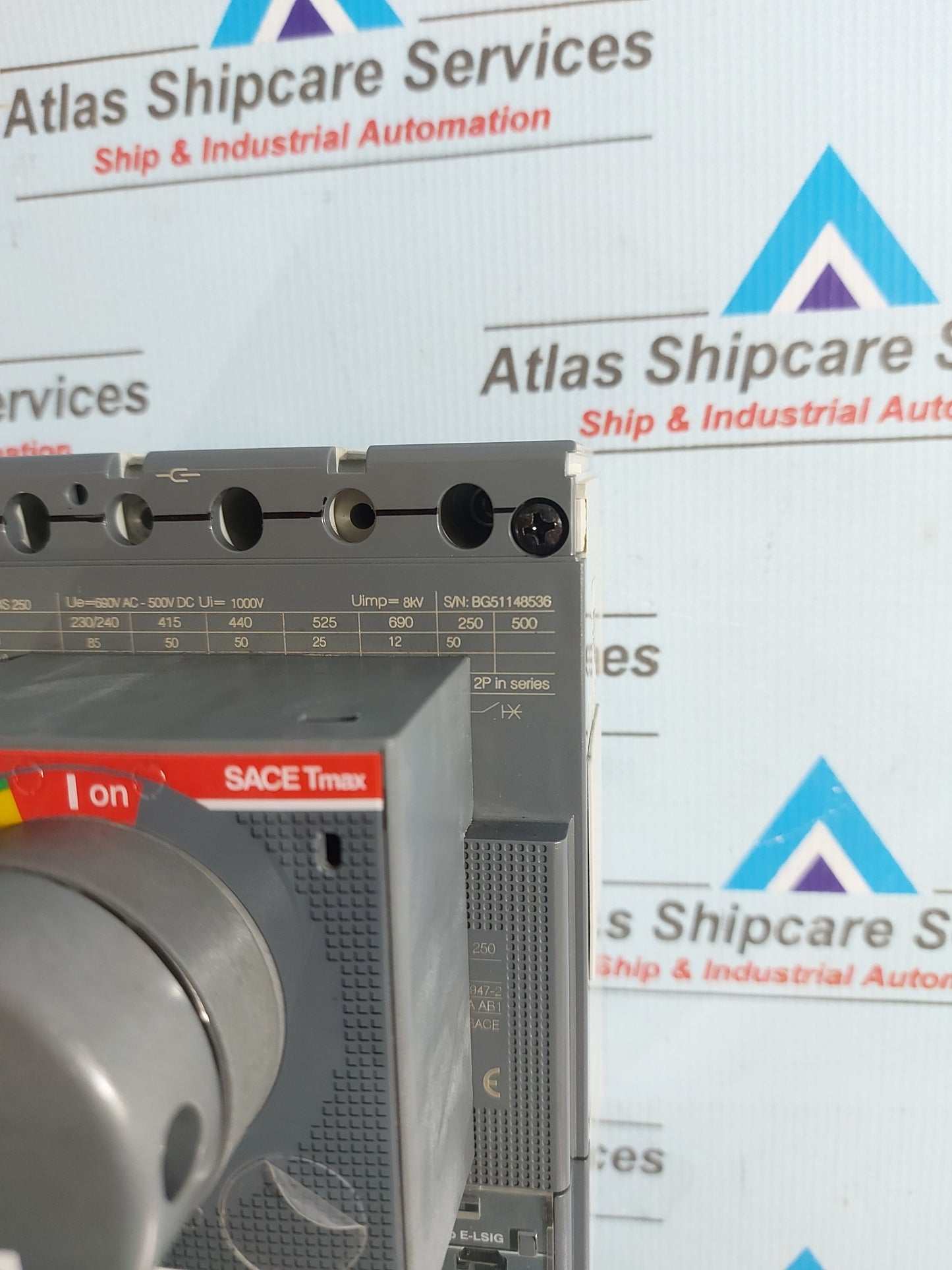 ABB SACE Tmax XT4S 250 MOLDED CASE CIRCUIT BREAKER 3P 1000V