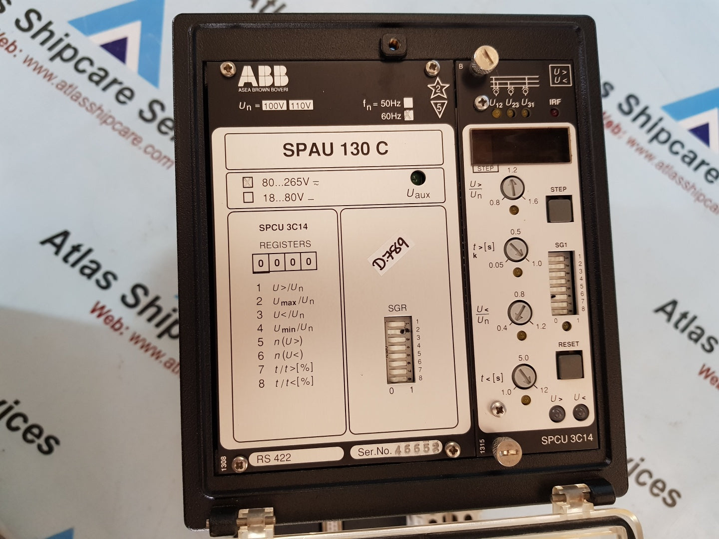 ABB SPAU 130 C THREE-PHASE OVERVOLTAGE RELAY
