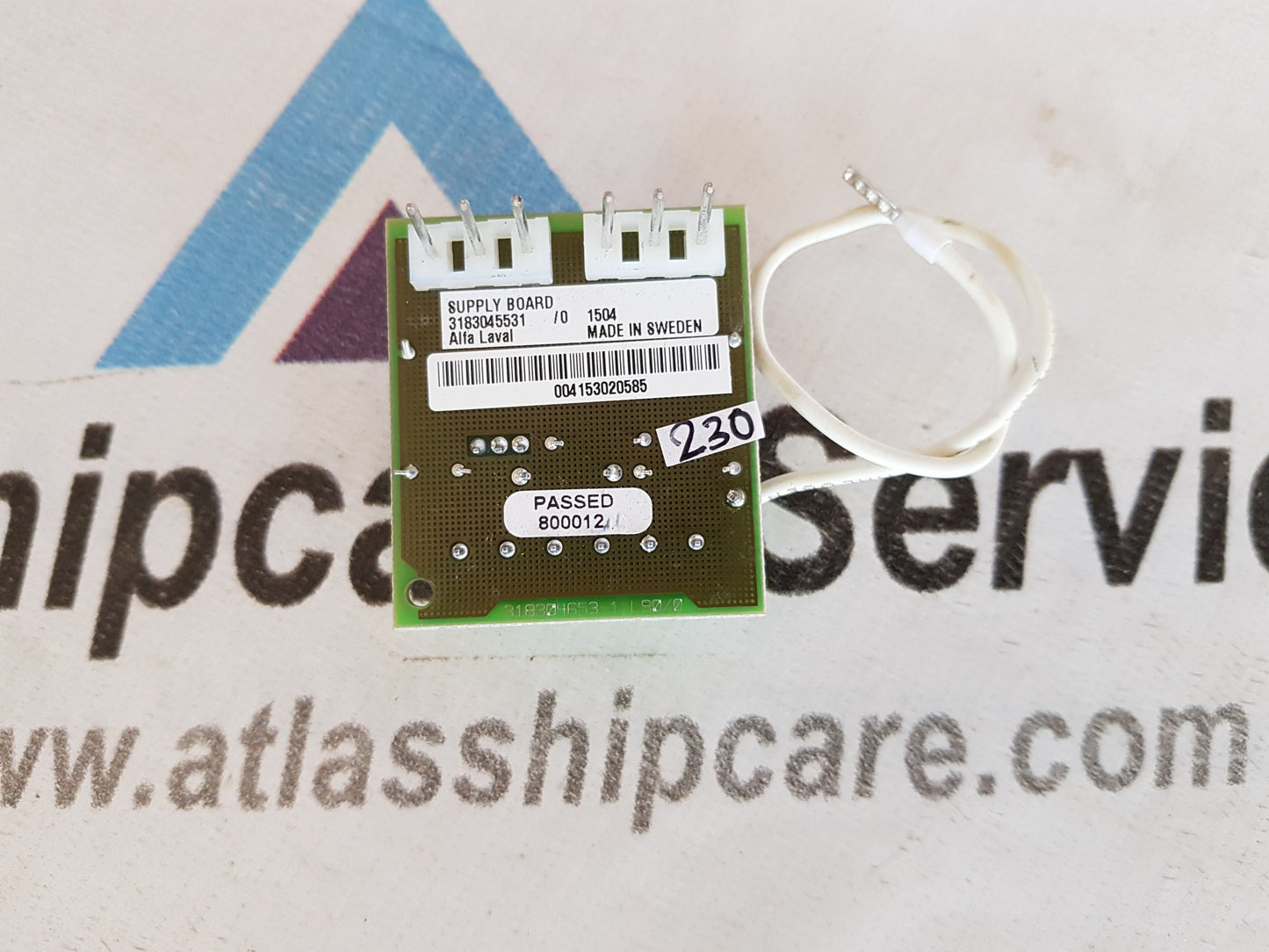 ALFA LAVAL 3183045531 SUPPLY BOARD