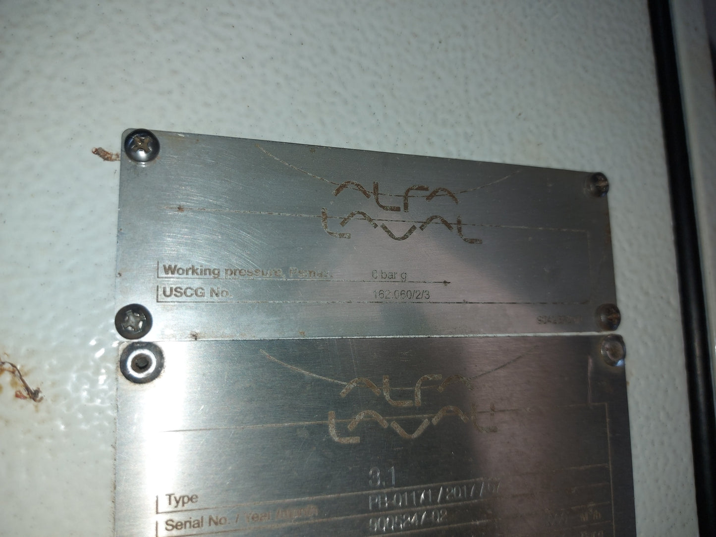 ALFA LAVAL CONTROL CABINET 9025738 80 VER.1