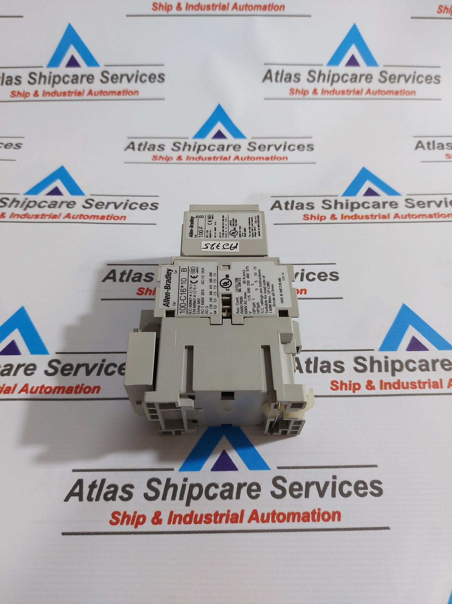 ALLEN-BRADLEY 100-C16*10 SER.B AUXILIARY CONTACT RELAY