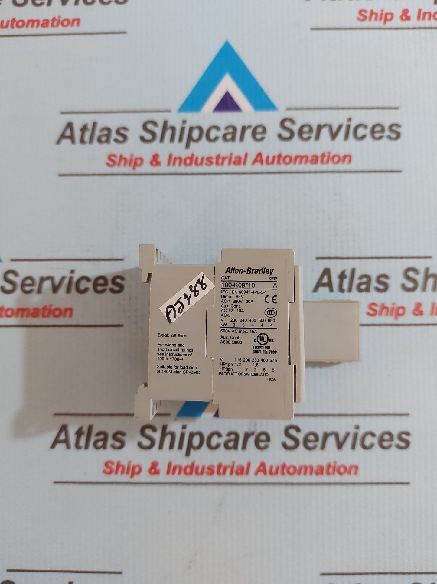 ALLEN-BRADLEY 100-K09*10 CONTACTOR SER.A 20A 690V