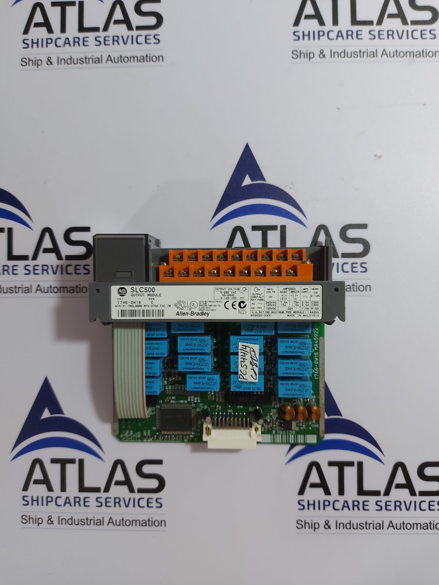 ALLEN-BRADLEY 1746-0W16 SER.C SLC500 OUTPUT MODULE