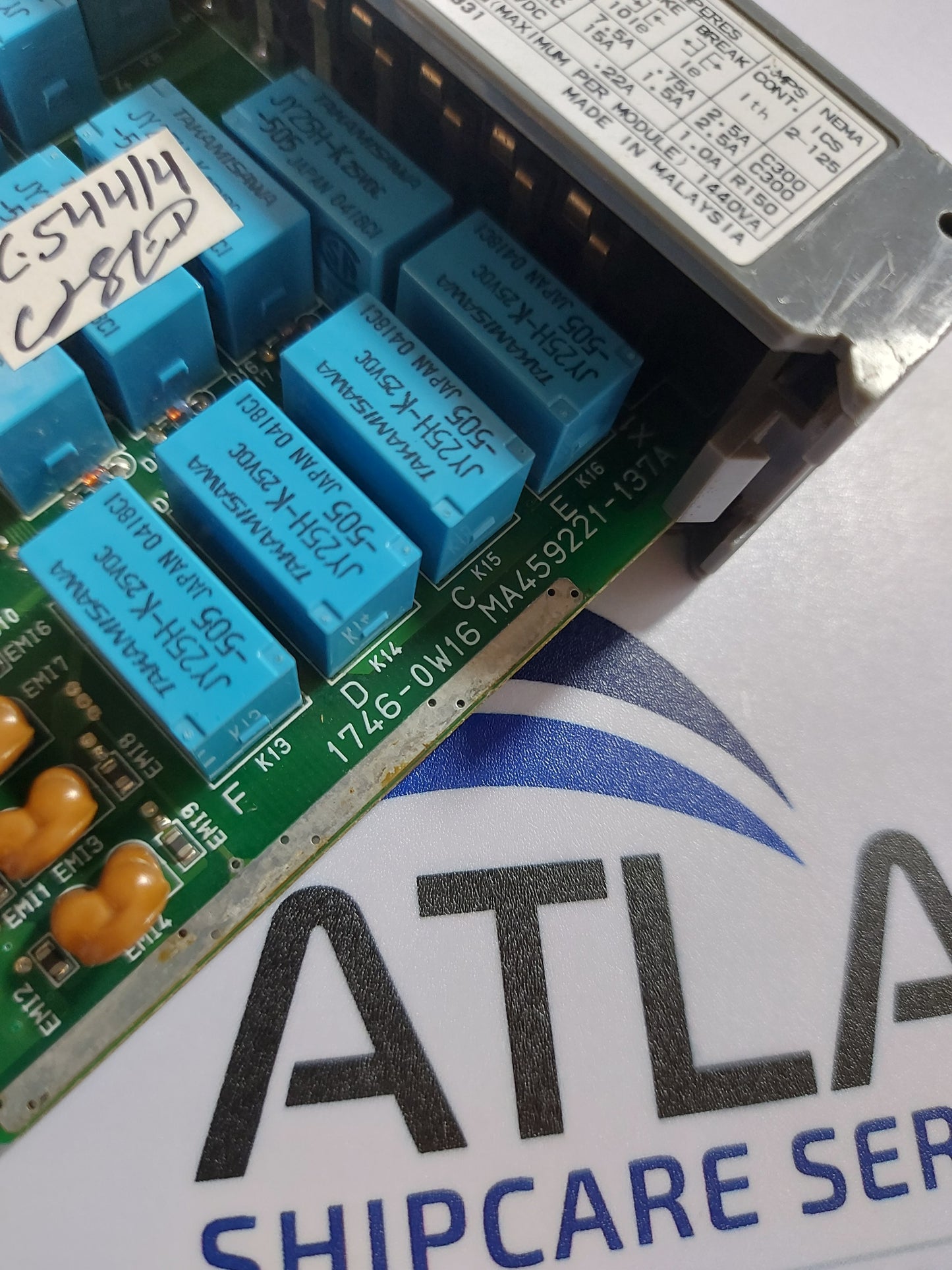 ALLEN-BRADLEY 1746-0W16 SER.C SLC500 OUTPUT MODULE