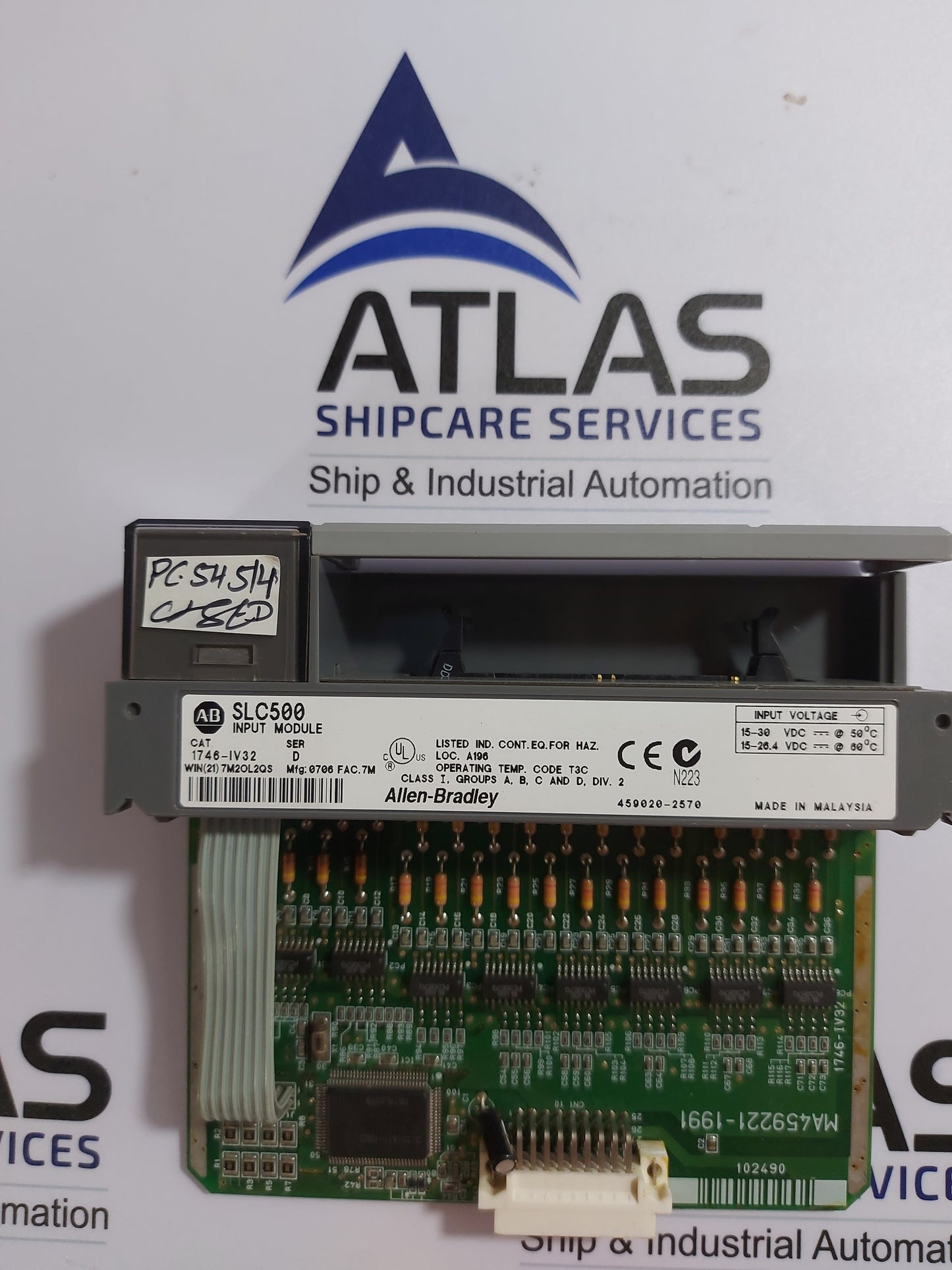 ALLEN-BRADLEY 1746-IV32 SER.D SLC500 INPUT MODULE