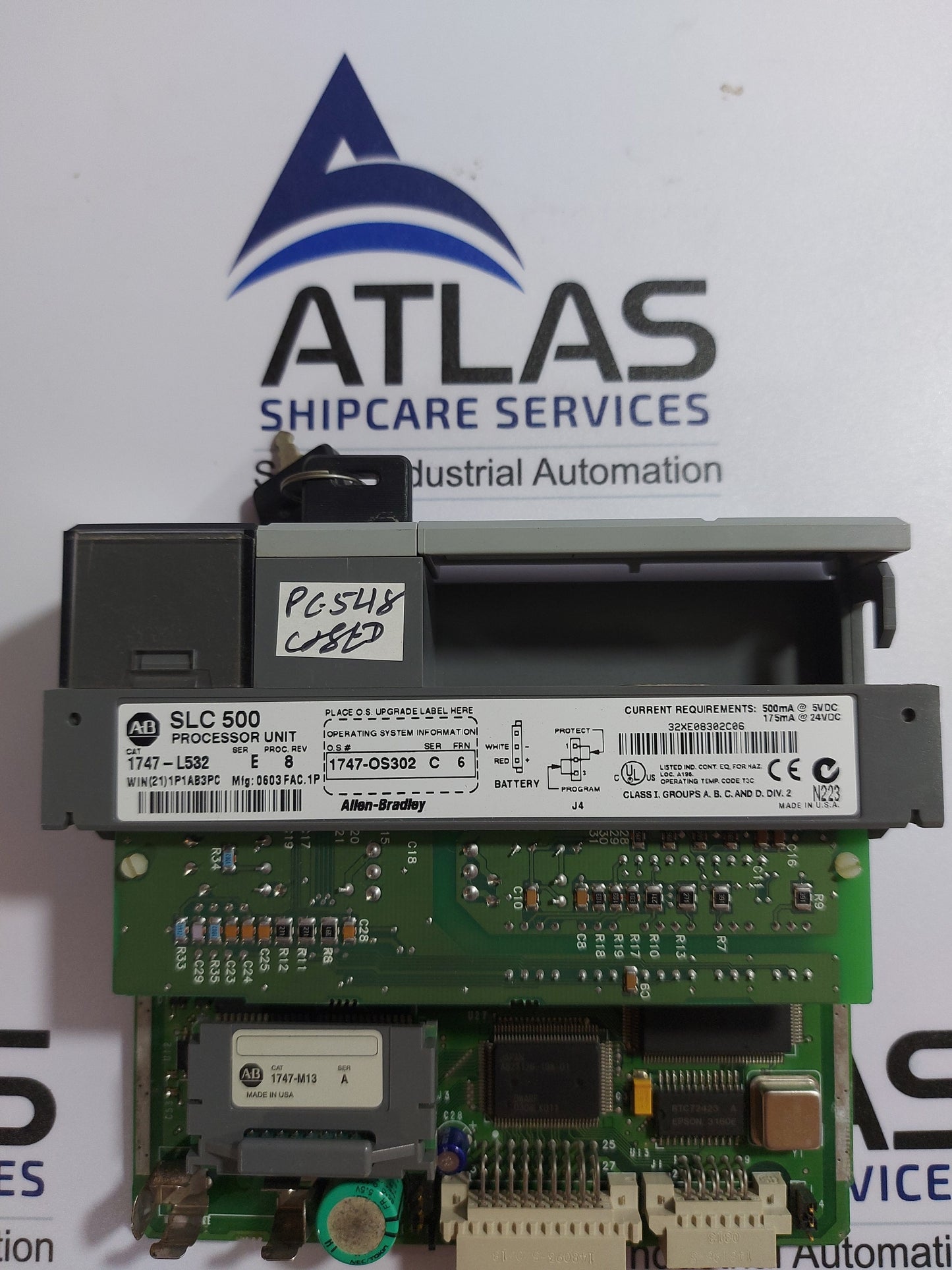 ALLEN-BRADLEY 1747-L532 SER.C SLC500 PROCESSOR UNIT