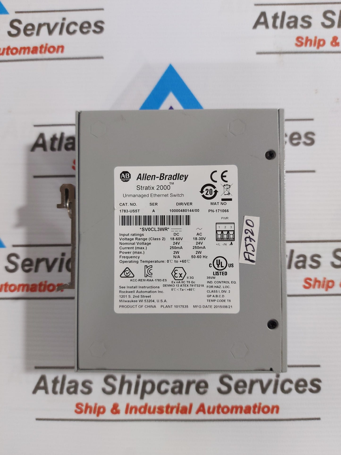ALLEN-BRADLEY 1783-US5T SER.A STRATIX 2000 UNMANAGED ETHERNET SWITCH