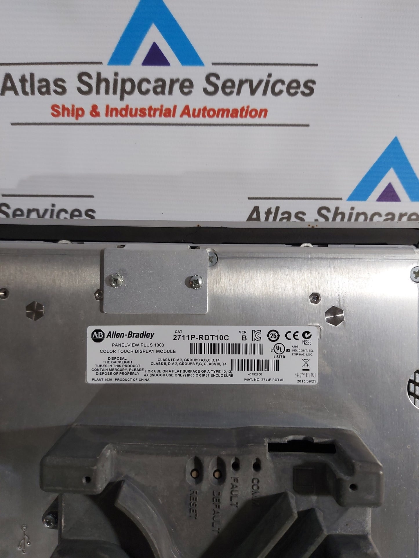 ALLEN-BRADLEY 2711P-RDT10C SER.B COLOR TOUCH DISPLAY MODULE