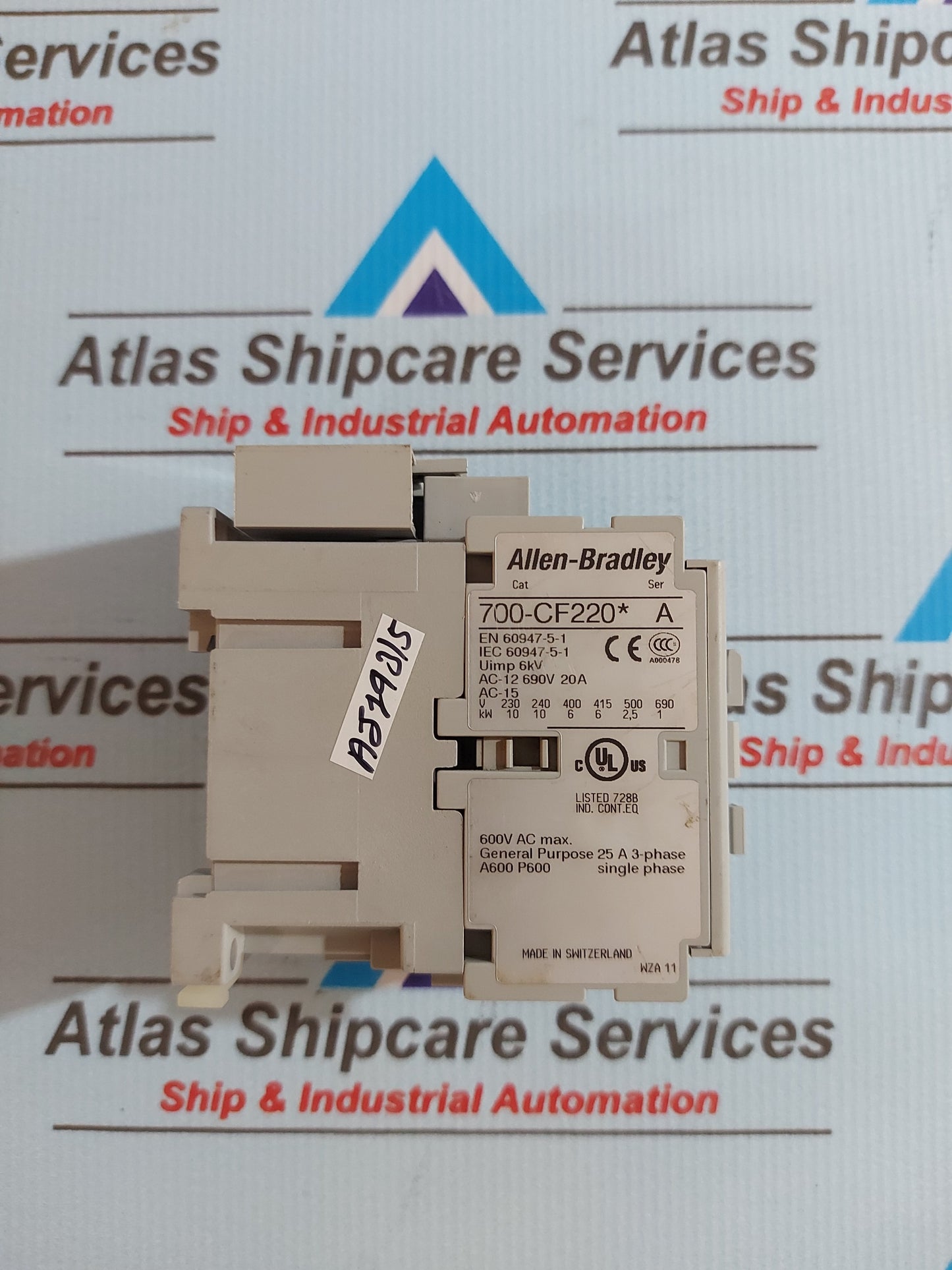 ALLEN-BRADLEY 700-CF200* SER.A CONTACTOR 20A 690V