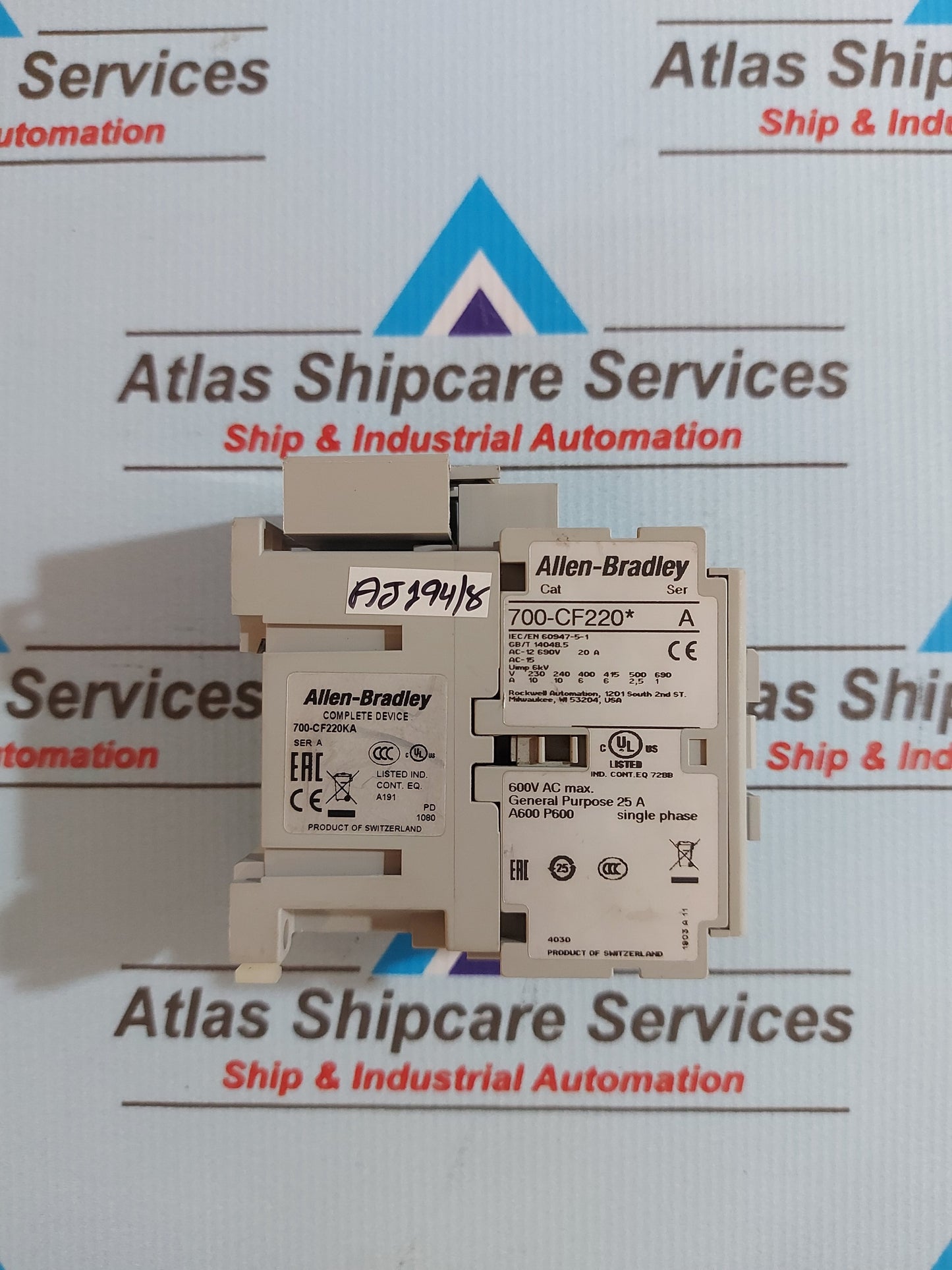 ALLEN-BRADLEY 700-CF200* SER.A CONTACTOR 690V 20A