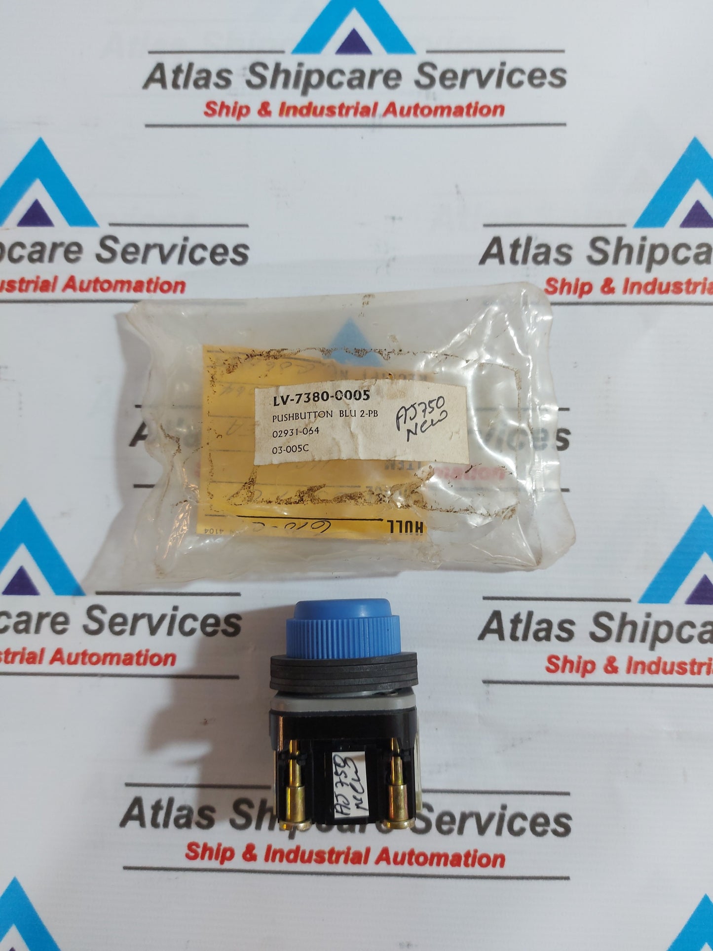 ALLEN-BRADLEY 800H-R7 30mm MOMENTARY PUSH BUTTON BLUE