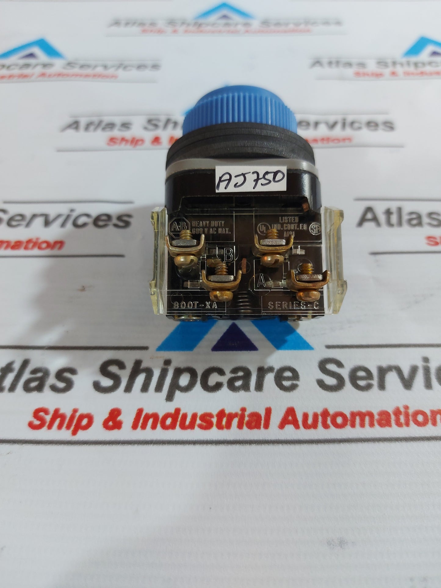 ALLEN-BRADLEY 800H-R7 30mm MOMENTARY PUSH BUTTON BLUE