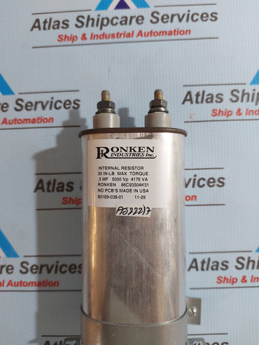 ALLEN-BRADLEY 80169-038-01 INTERNAL RESISTOR .5MF 4176VA 5000Vp