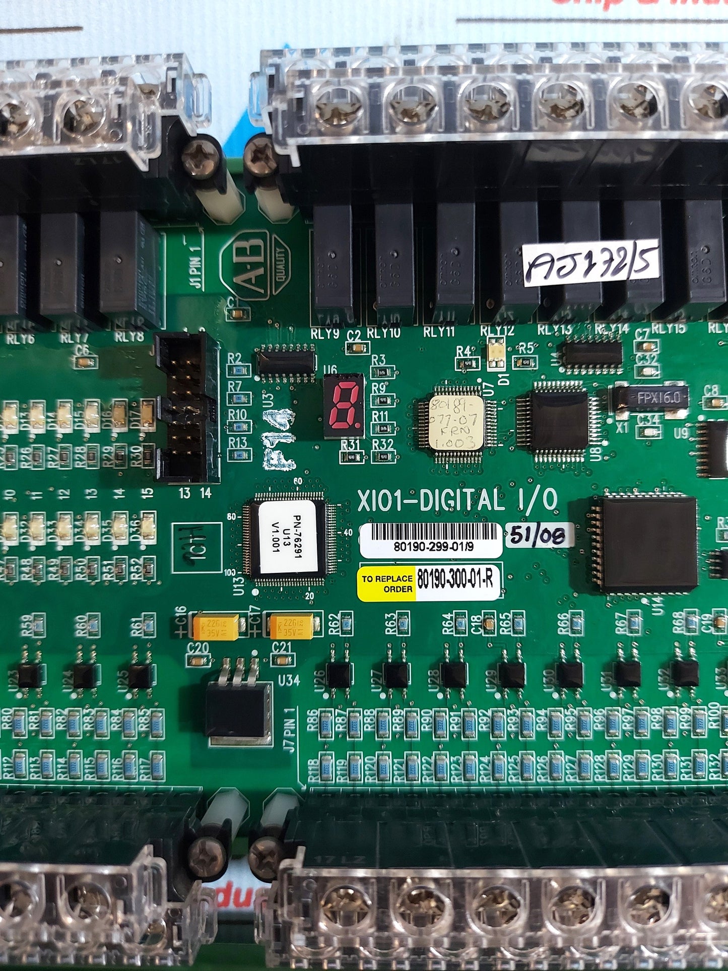 ALLEN-BRADLEY 80190-299-01/9 XI01-DIGITAL I/O MODULE 80190-300-01-R