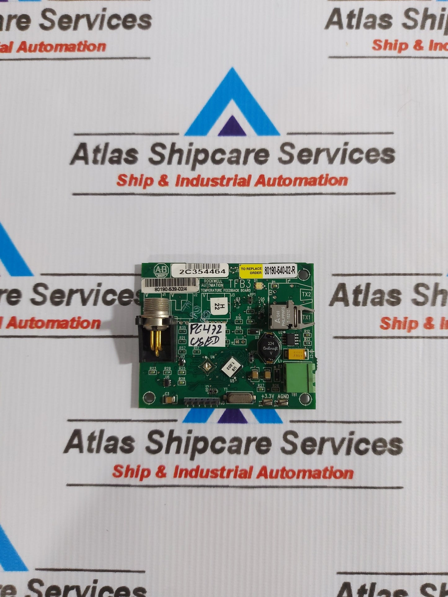 ALLEN-BRADLEY 80190-539-02/4 TEMPERATURE FEEDBACK BOARD