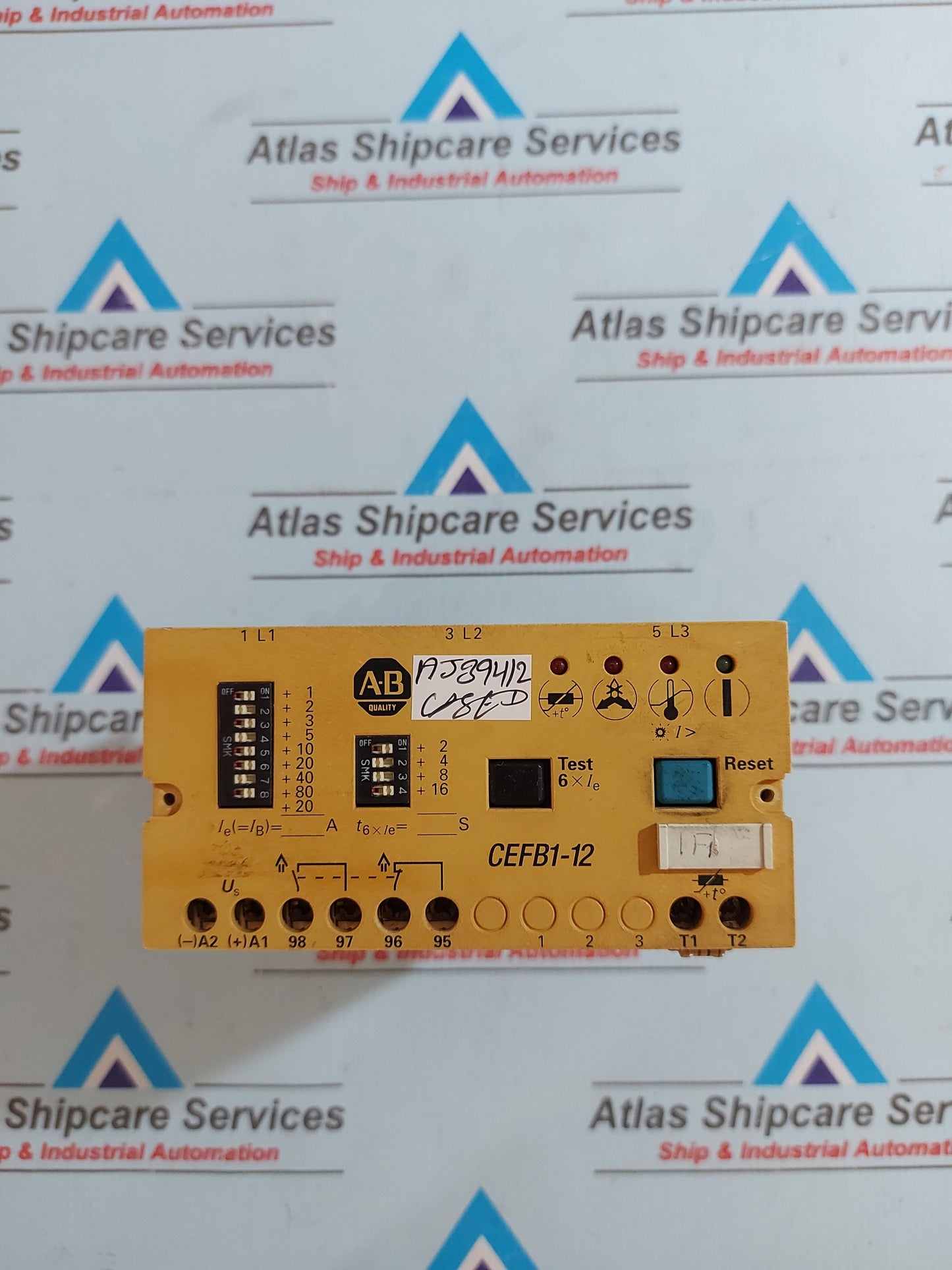 ALLEN-BRADLEY CEFB1-12 ELECTRONIC MOTOR PROTECTION RELAY
