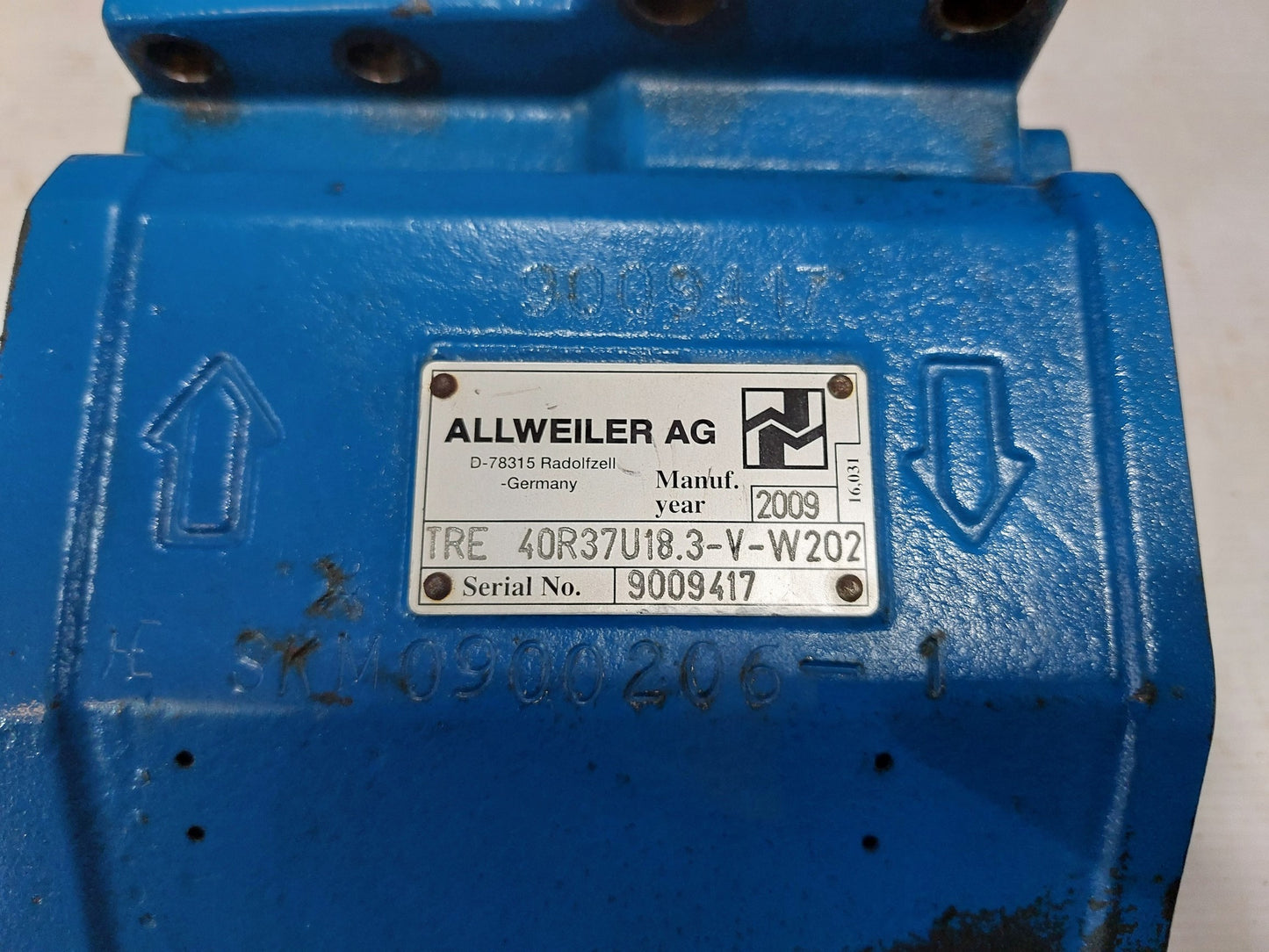 ALLWEILER TRE 40R37U18.3-V-W202 PUMP