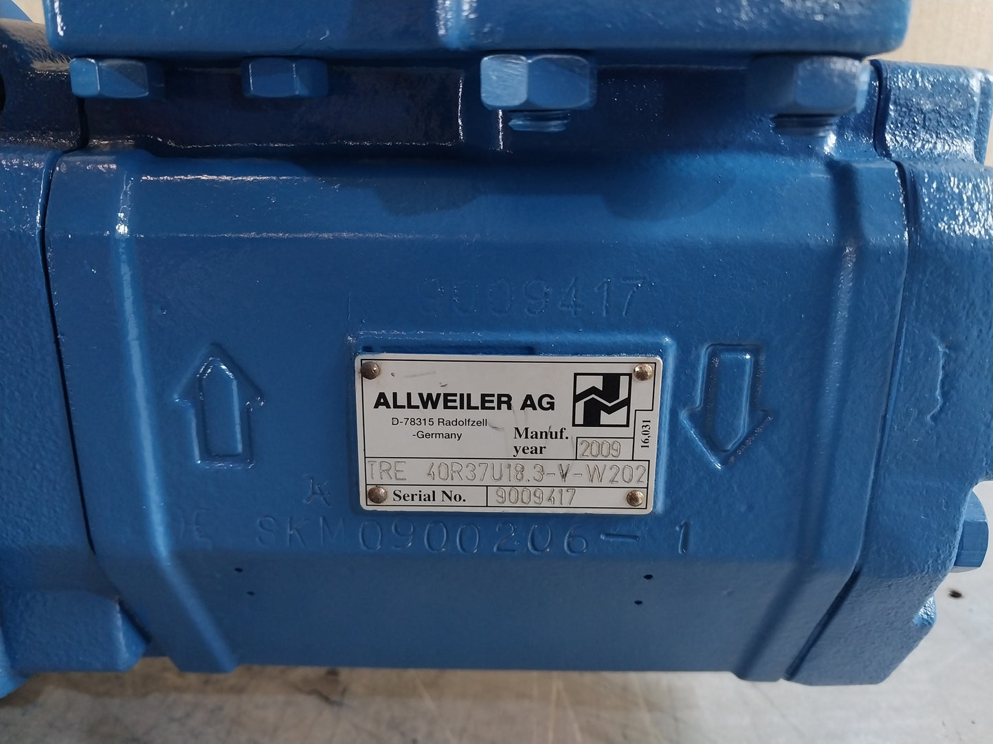 ALLWEILER TRE 40R37U18.3-V-W202 PUMP