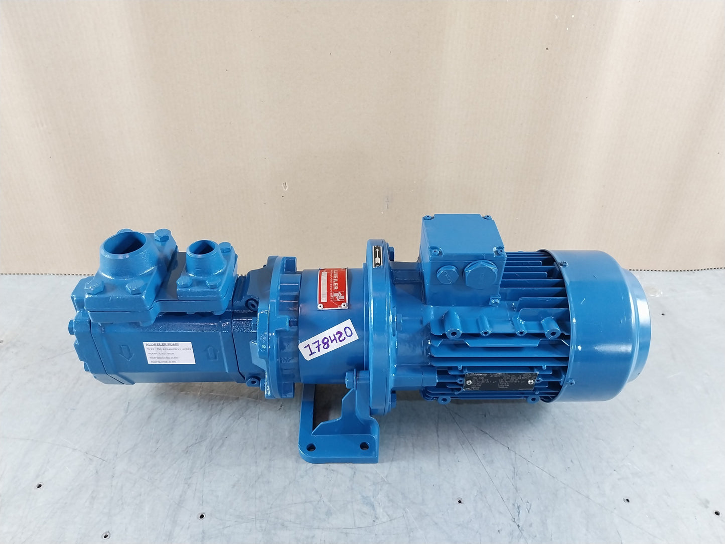 ALLWEILER TRE 40R46U18.1-Y-W202 PUMP