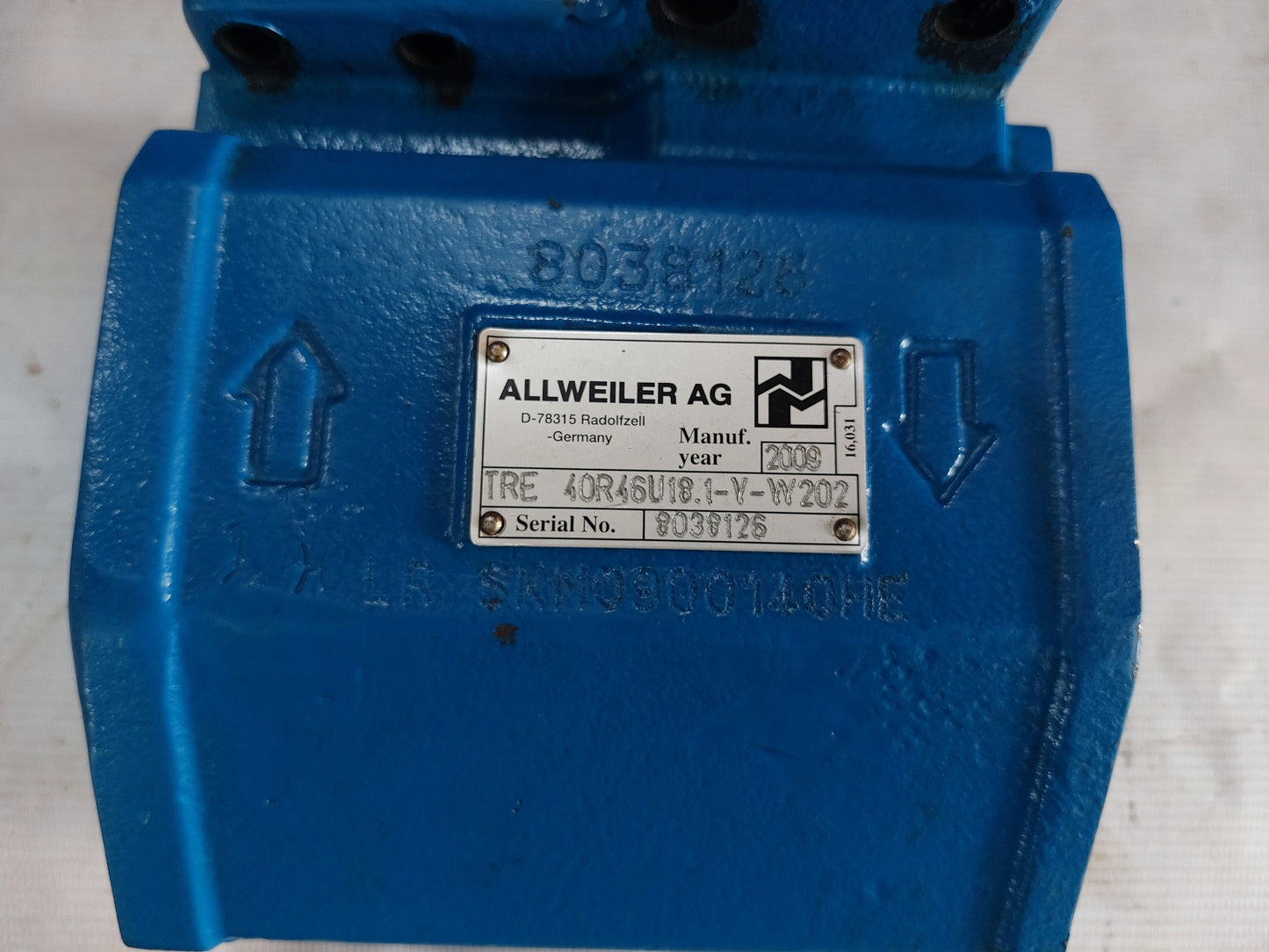 ALLWEILER TRE 40R46U18.1-Y-W202 PUMP