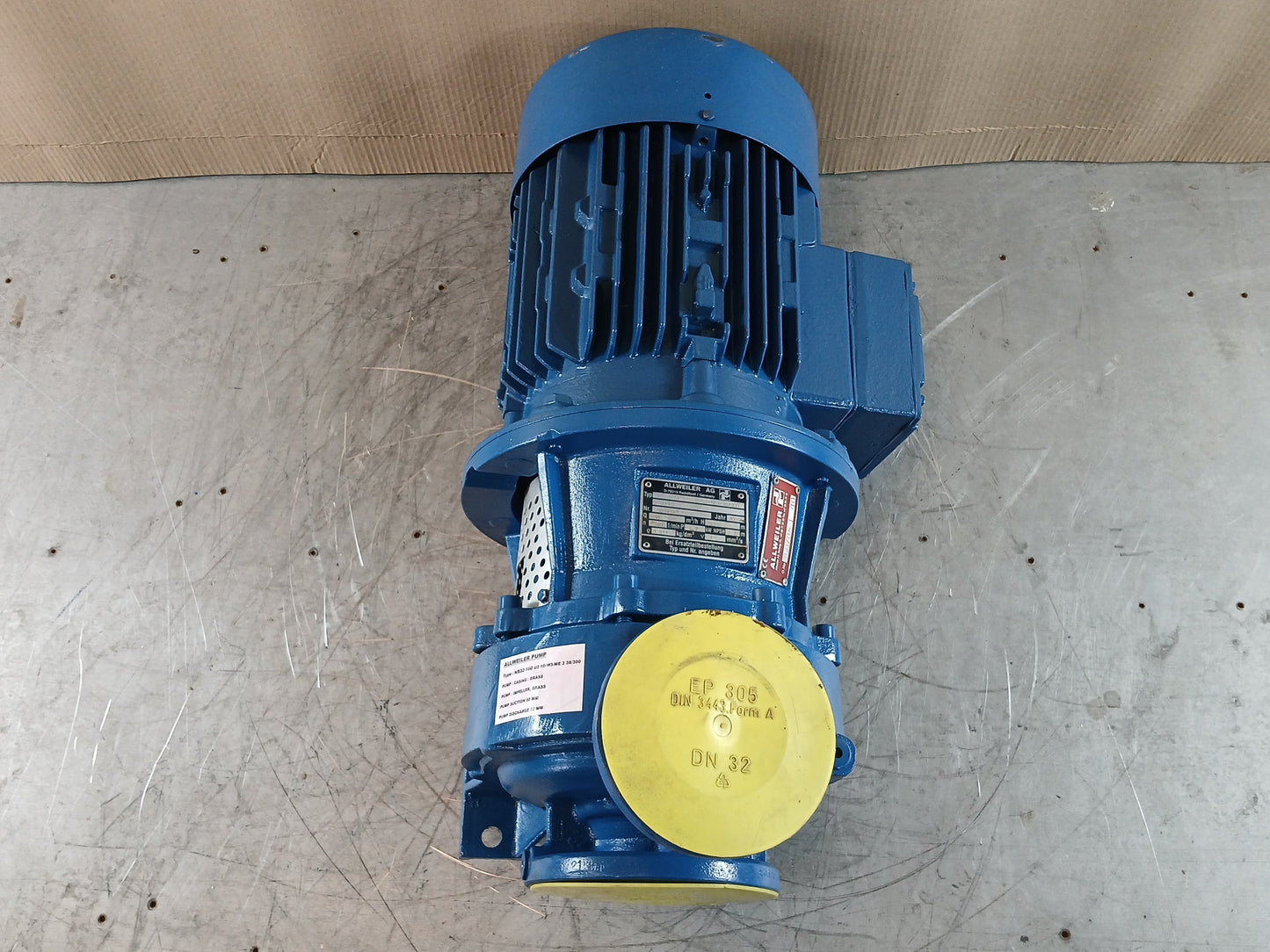 ALLWIELER NB32-160 U3.1D-W3-ME3-38/300 Ø 151 CENTRIFUGAL MONOBLOCK PUMP 3500 RPM
