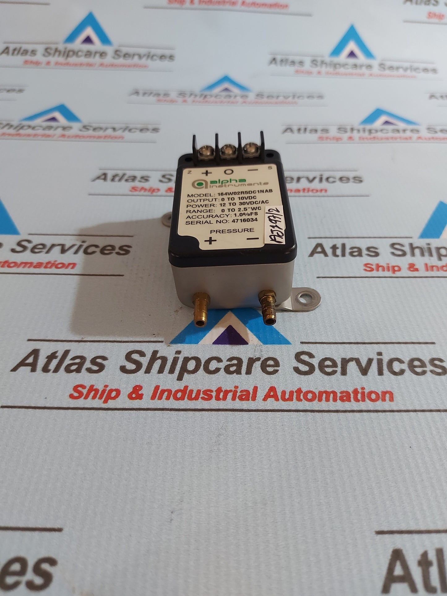 ALPHA INSTRUMENTS 164 LOW DIFFERENTIAL PRESSURE TRANSDUCER 164W02R5DC1NAB 0-10V